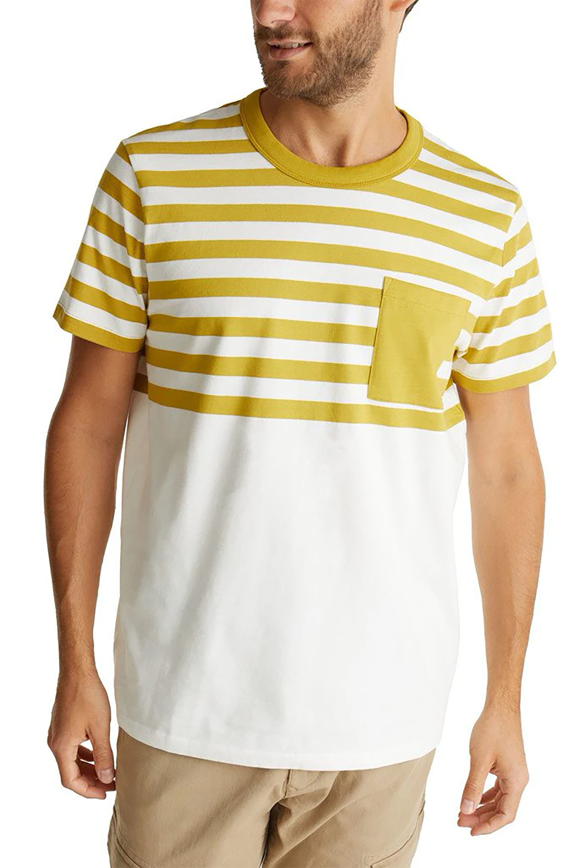 Ανδρική Μόδα > Ανδρικά Ρούχα > Ανδρικές Μπλούζες > Ανδρικά T-Shirts Esprit ανδρικό T-Shirt με ριγέ σχέδιο - 070EE2K313 Κίτρινο