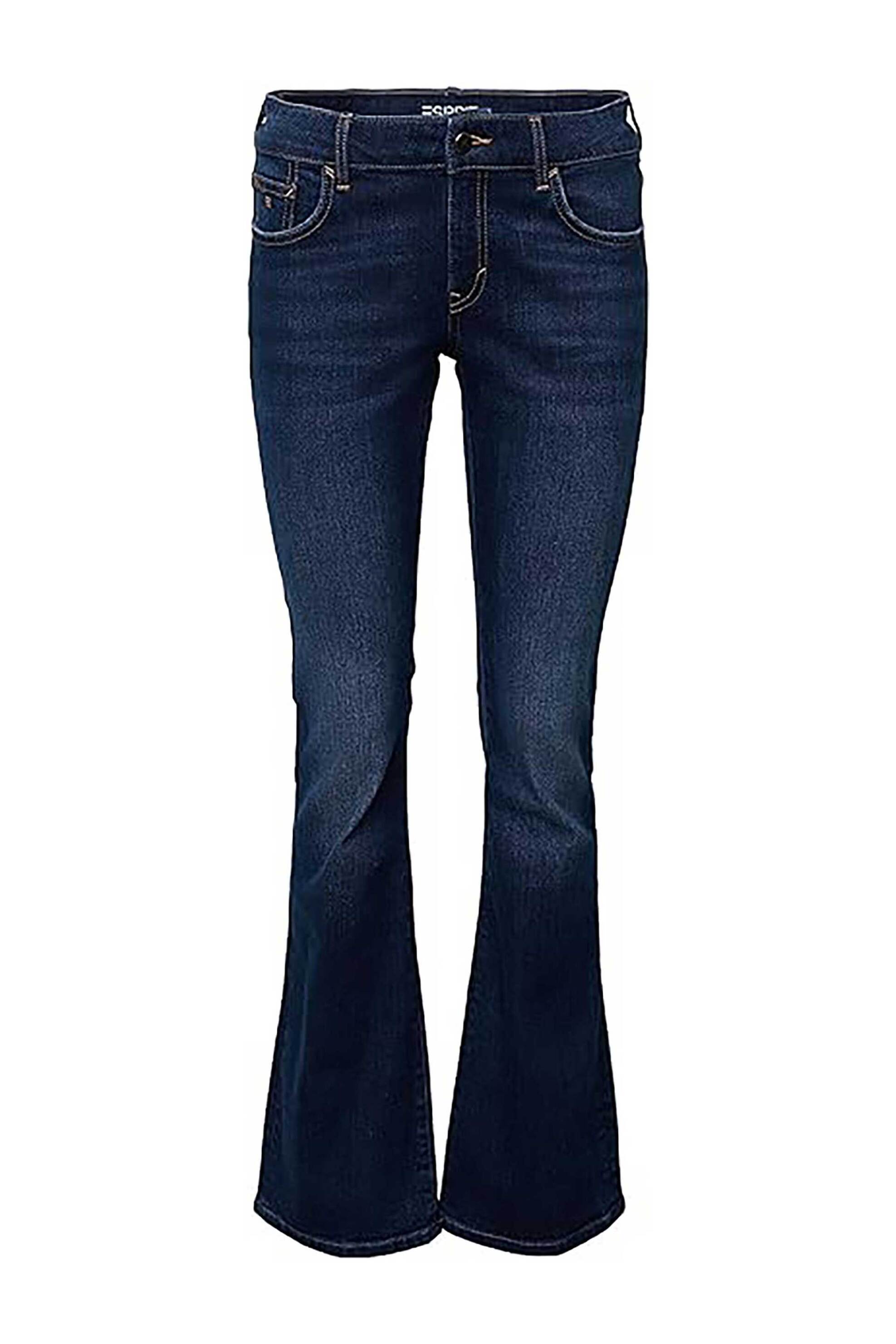 ESPRIT Esprit γυναικείο τζην παντελόνι πεντάτσεπο Flared Leg (32L) - 993EE1B372 Denim Blue Σκούρο