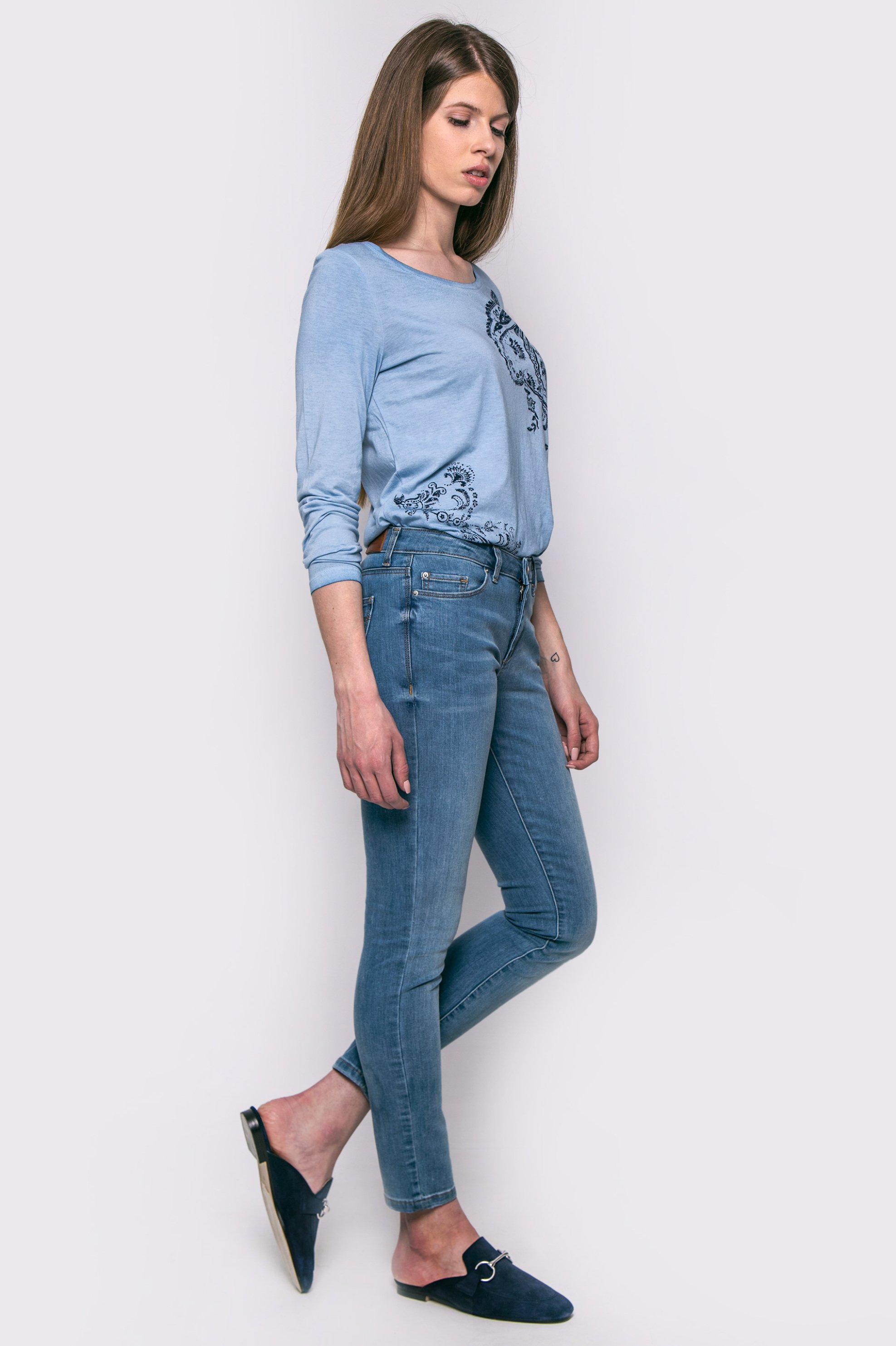 Esprit Esprit γυναικείο τζιν παντελόνι πεντάτσεπο Skinny Fit - 996EE1B918 Denim Blue 2025