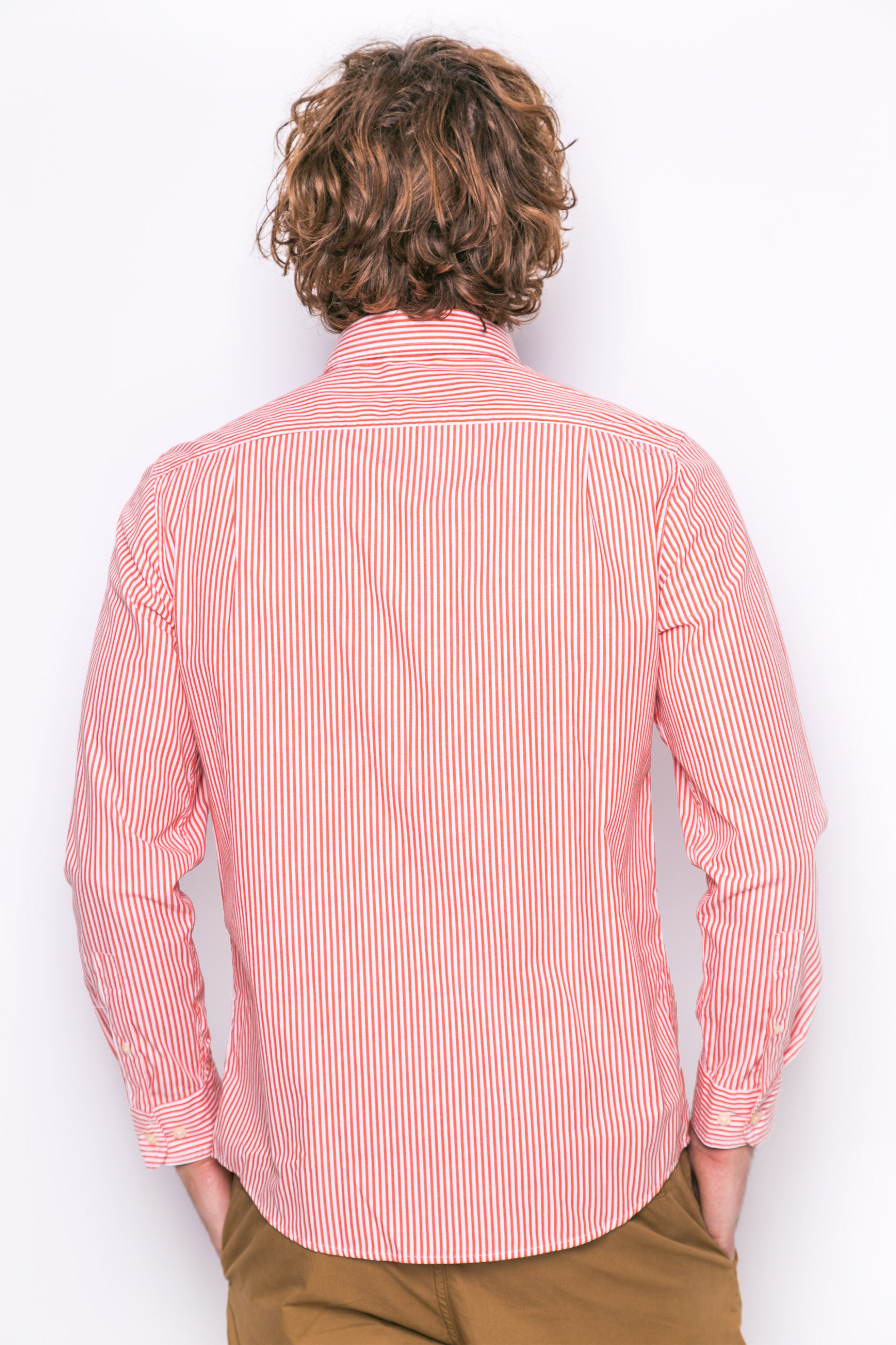 Ανδρικό πουκάμισο Chaps - F01-XZACL-XYACL Πορτοκαλί φωτογραφία