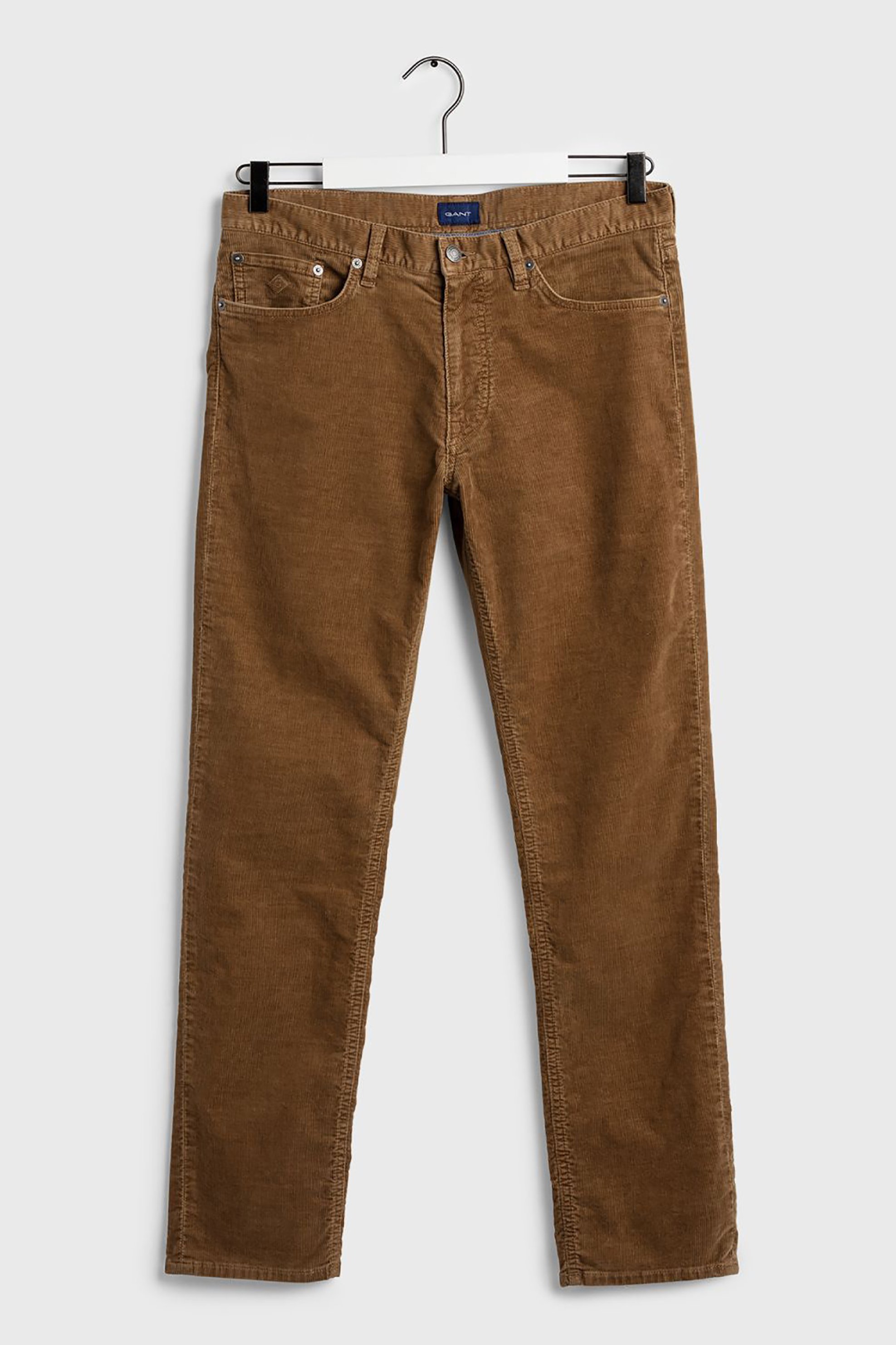 Gant Ανδρικό Κοτλέ Παντελόνι Slim Fit Cord 34L - 1000188 Λαδί