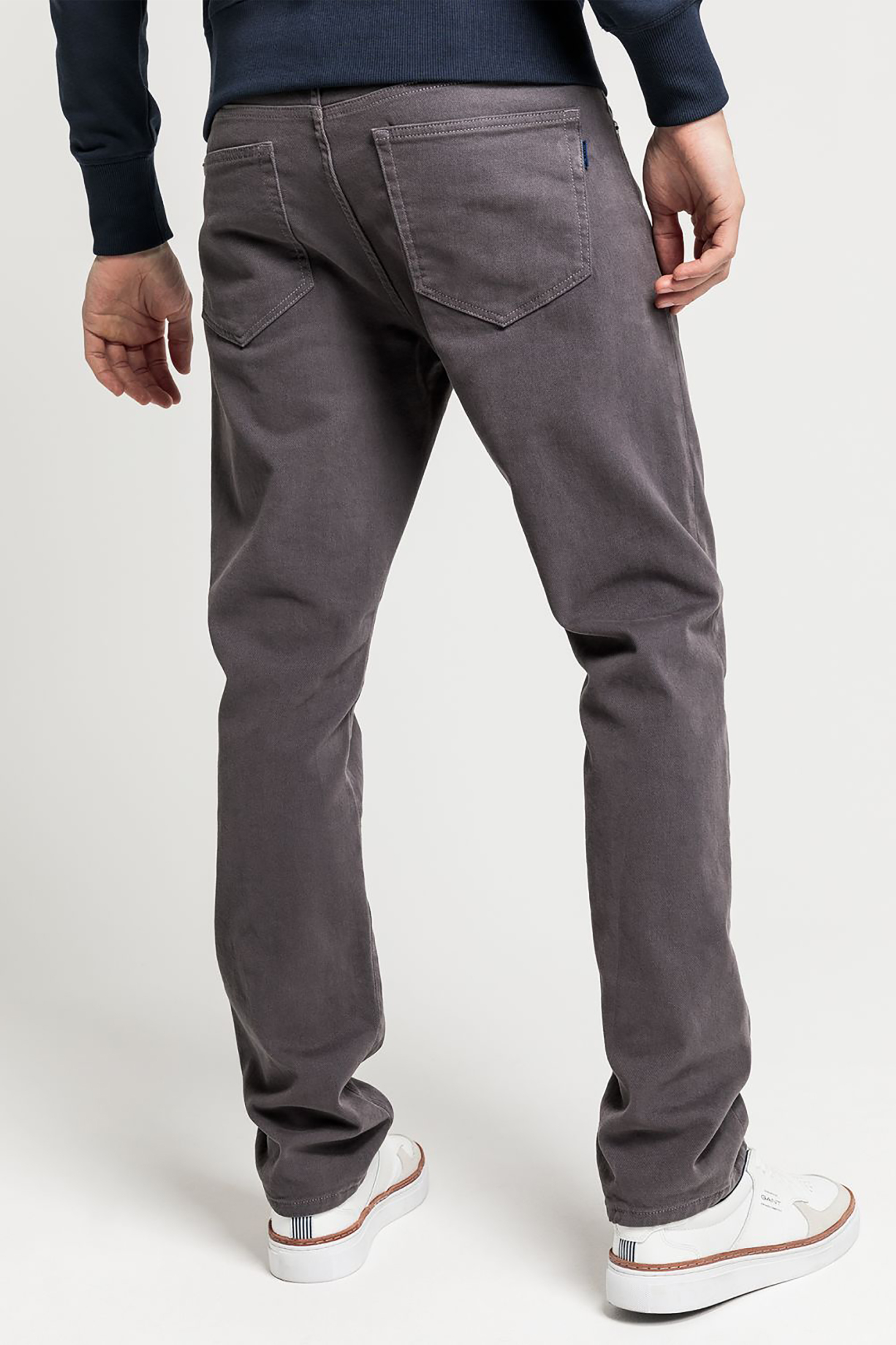 Gant ανδρικό τζιν παντελόνι Regular Fit Soft Twill 34L - 1000229 Γκρι φωτογραφία