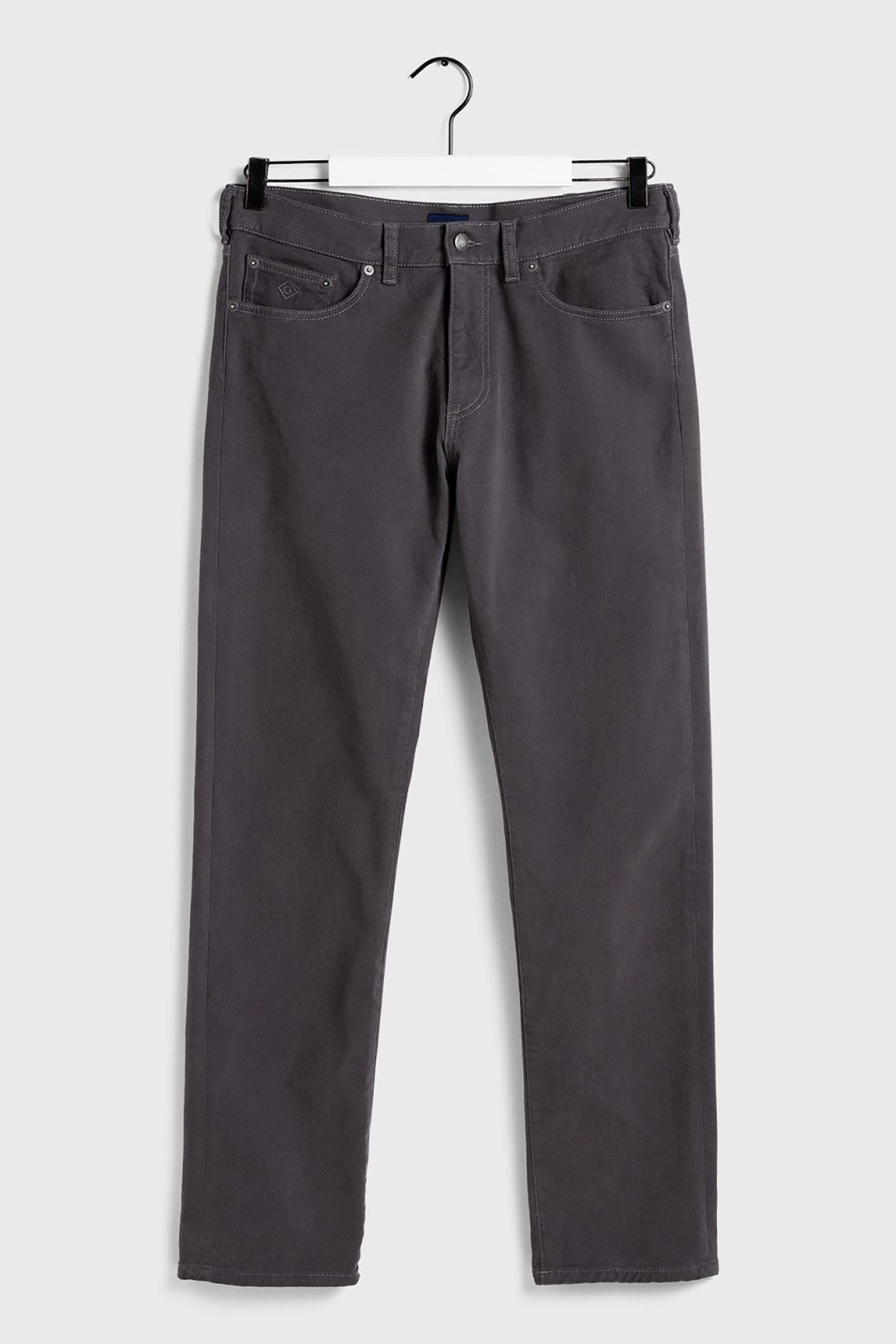 Gant Ανδρικό Τζιν Παντελόνι Regular Fit Soft Twill 34L - 1000229 Γκρι
