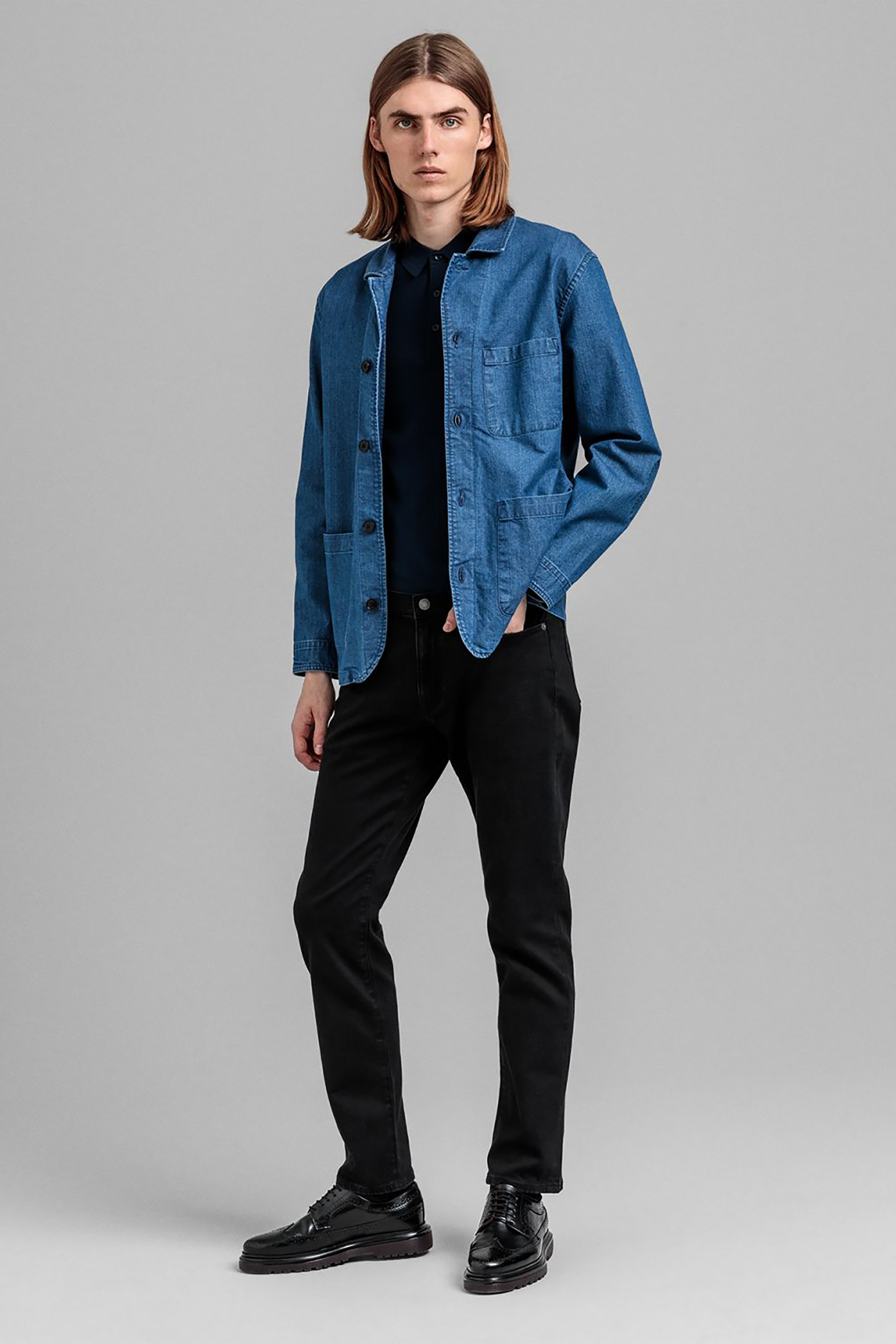 GANT Gant ανδρικό τζιν παντελόνι slim fit "Black" - 1000238 Μαύρο