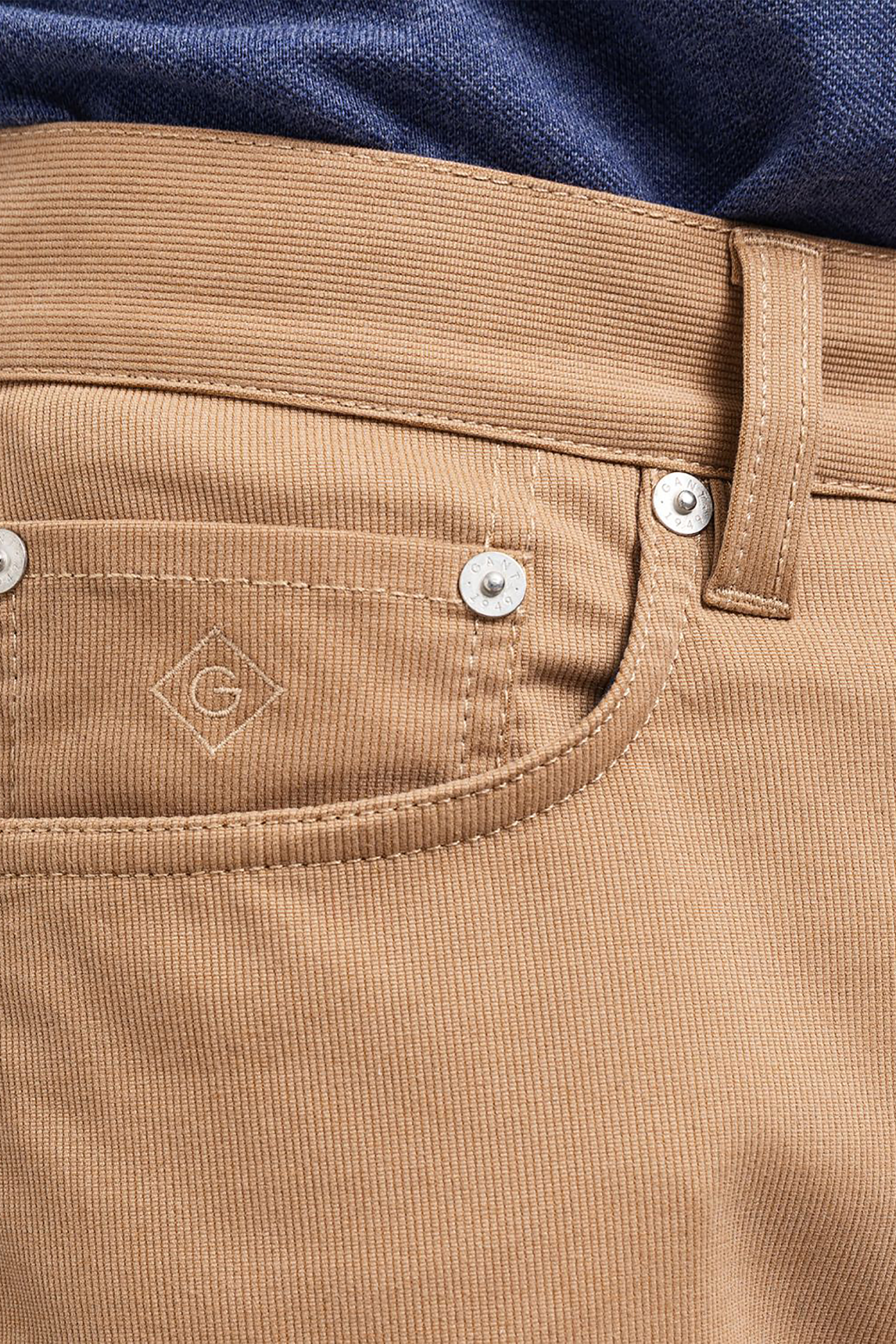 Gant Ανδρικό Casual Παντελόνι Slim Fit Tech Prep Bedford - 1000338 Μπεζ