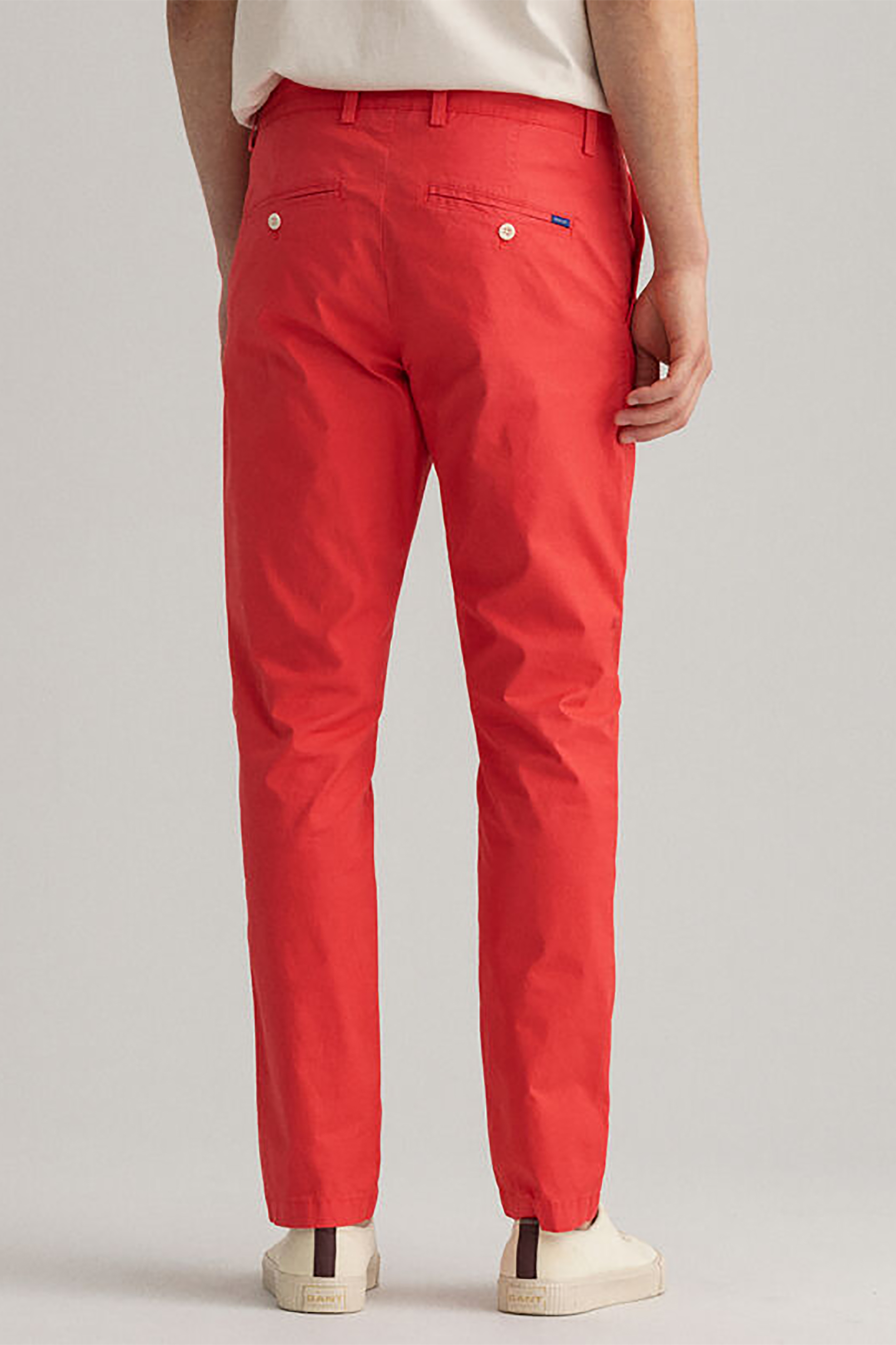 Gant Ανδρικό Chino Παντελόνι Slim Fit Hallden (34L) - 1500368 Κοραλί