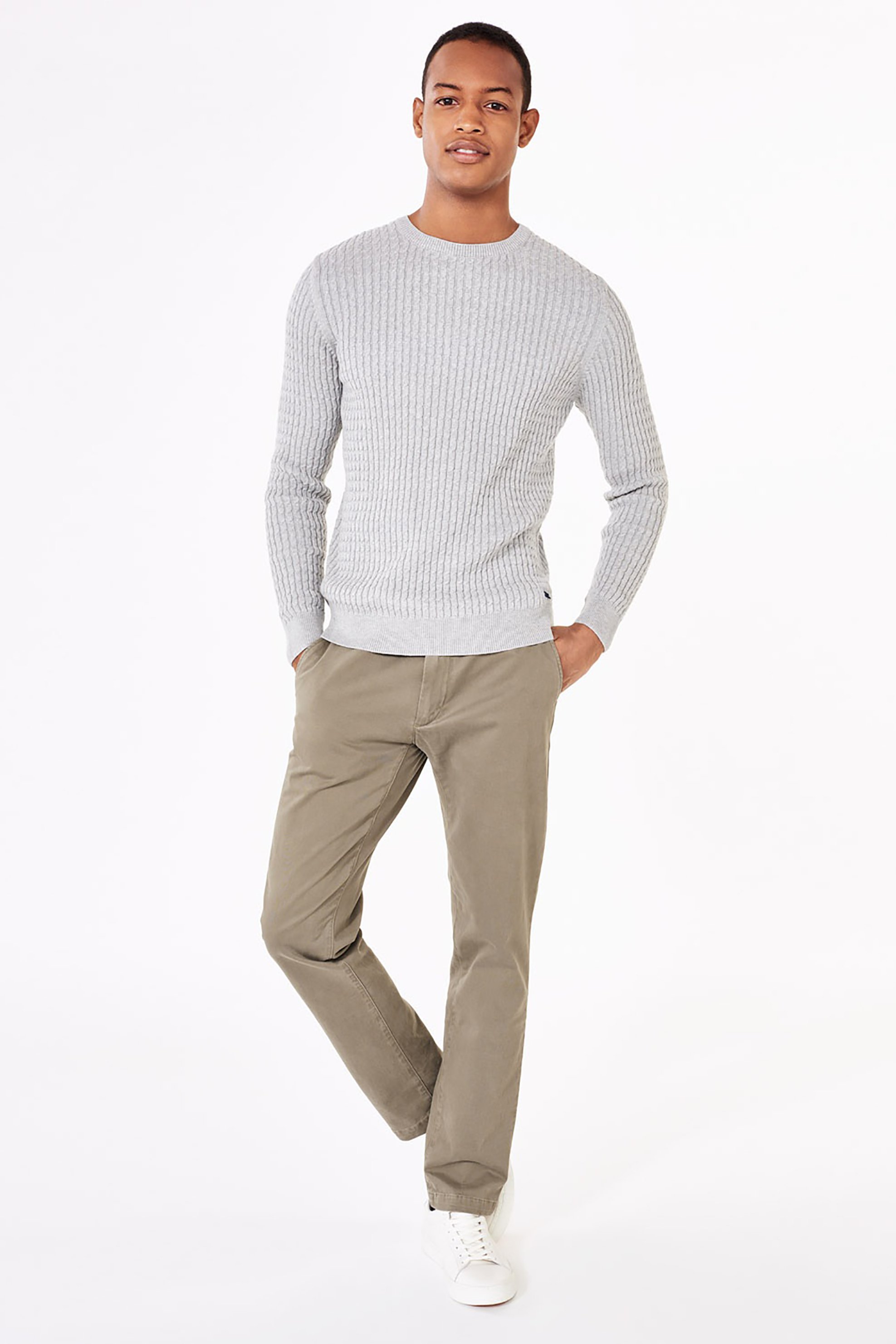 Gant ανδρικό chino παντελόνι Slim Fit (34L) - 1503956 Μπεζ