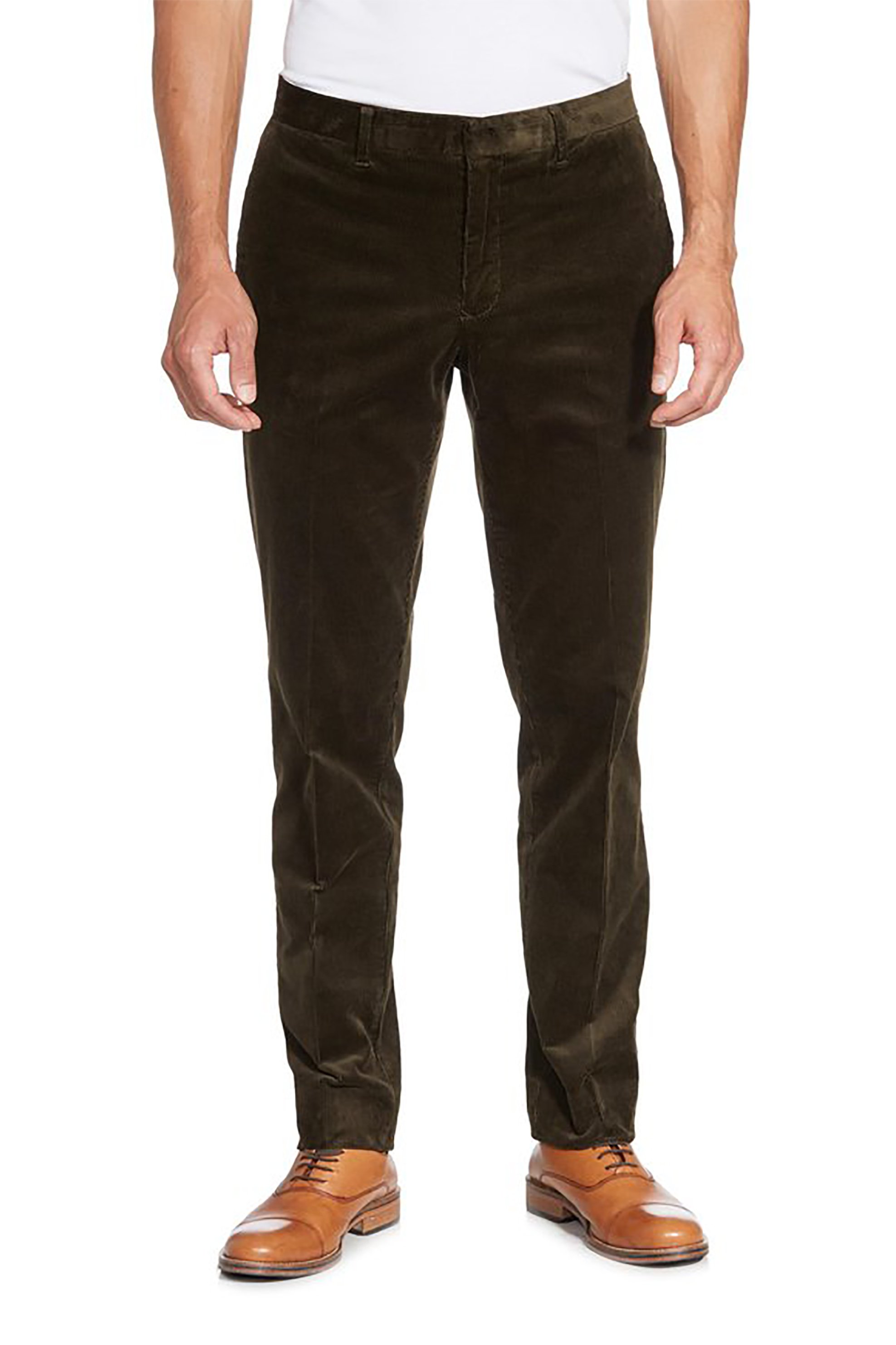 Gant ανδρικό παντελόνι chino κοτλέ Slim Fit Cord - 1505051 Κυπαρισσί