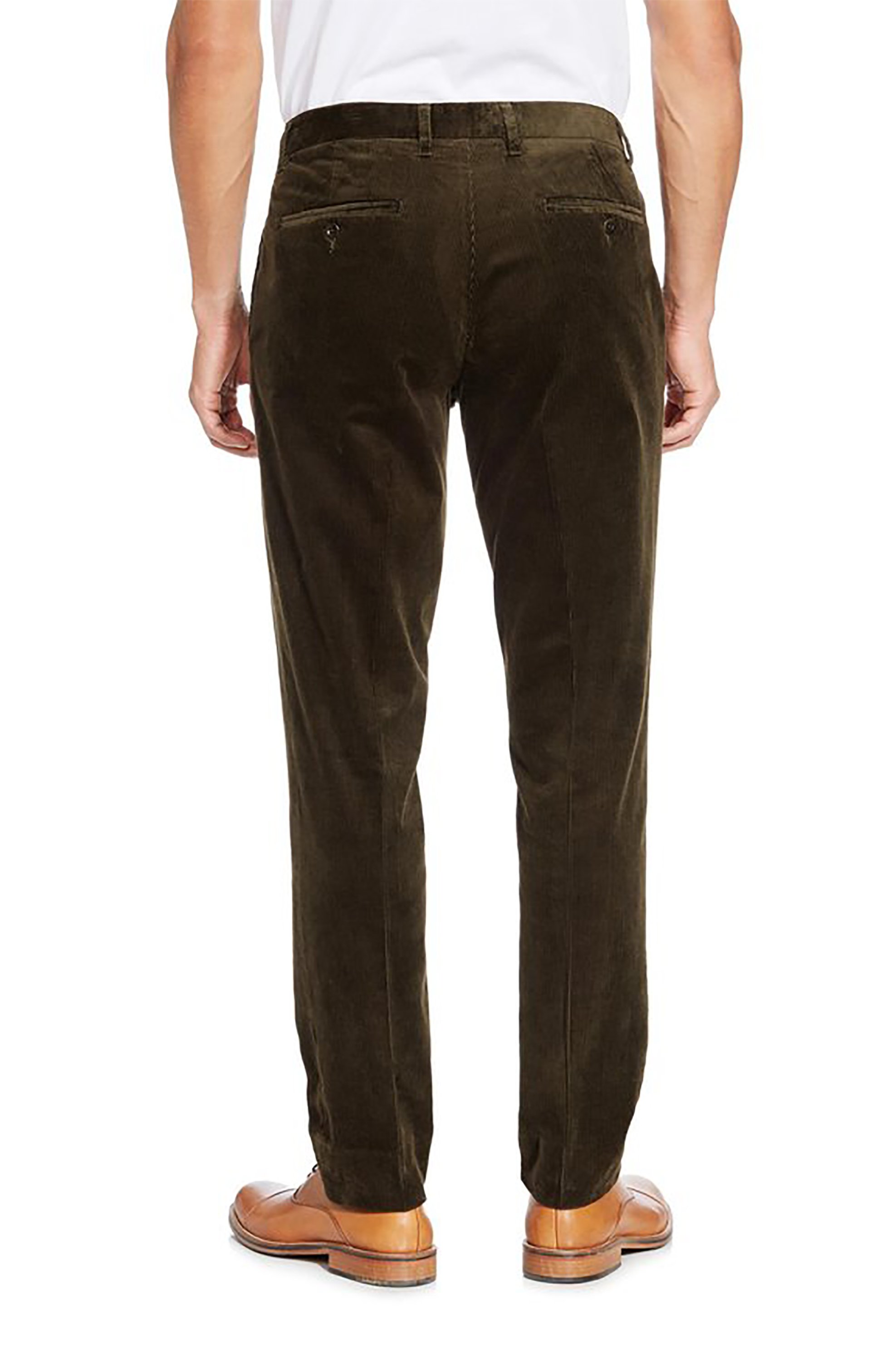 Gant Ανδρικό Παντελόνι Chino Κοτλέ Slim Fit Cord - 1505051 Κυπαρισσί