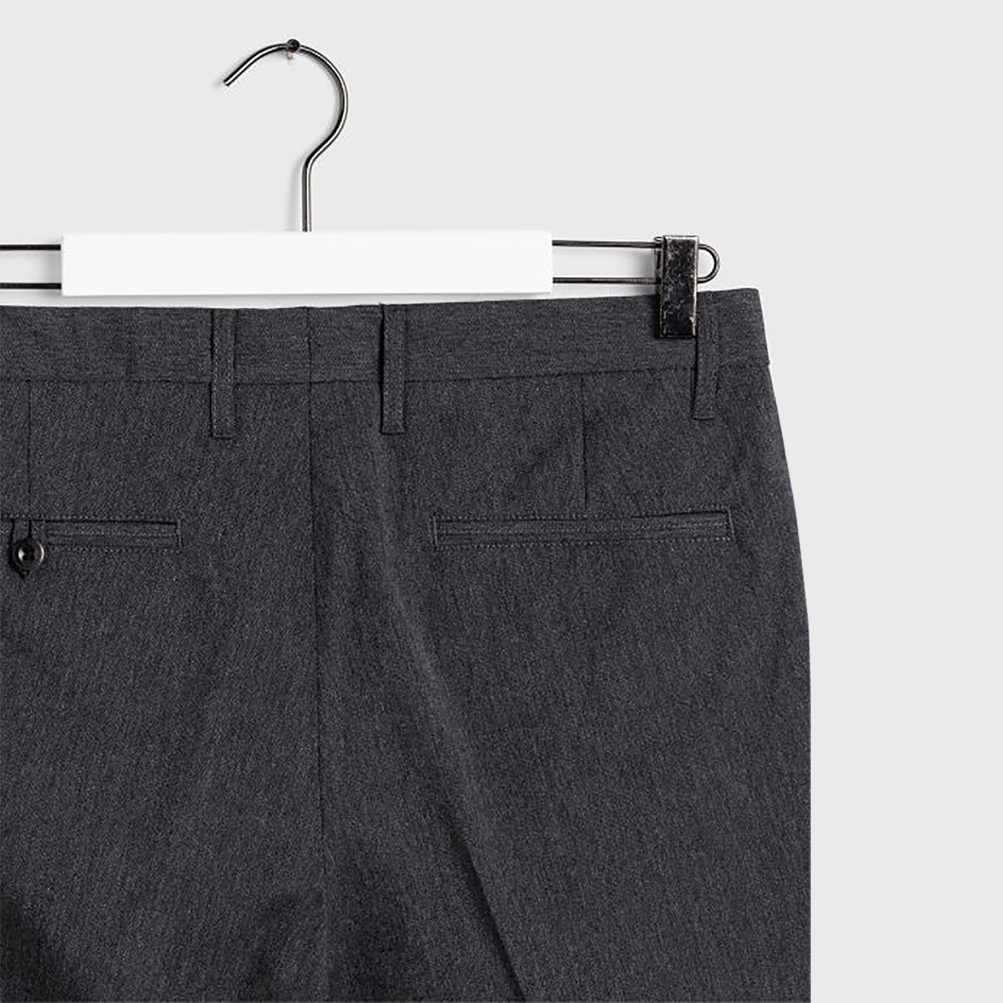 Gant Ανδρικό Μάλλινο Chino Παντελόνι Μελανζέ Slacks - 1505056 Ανθρακί