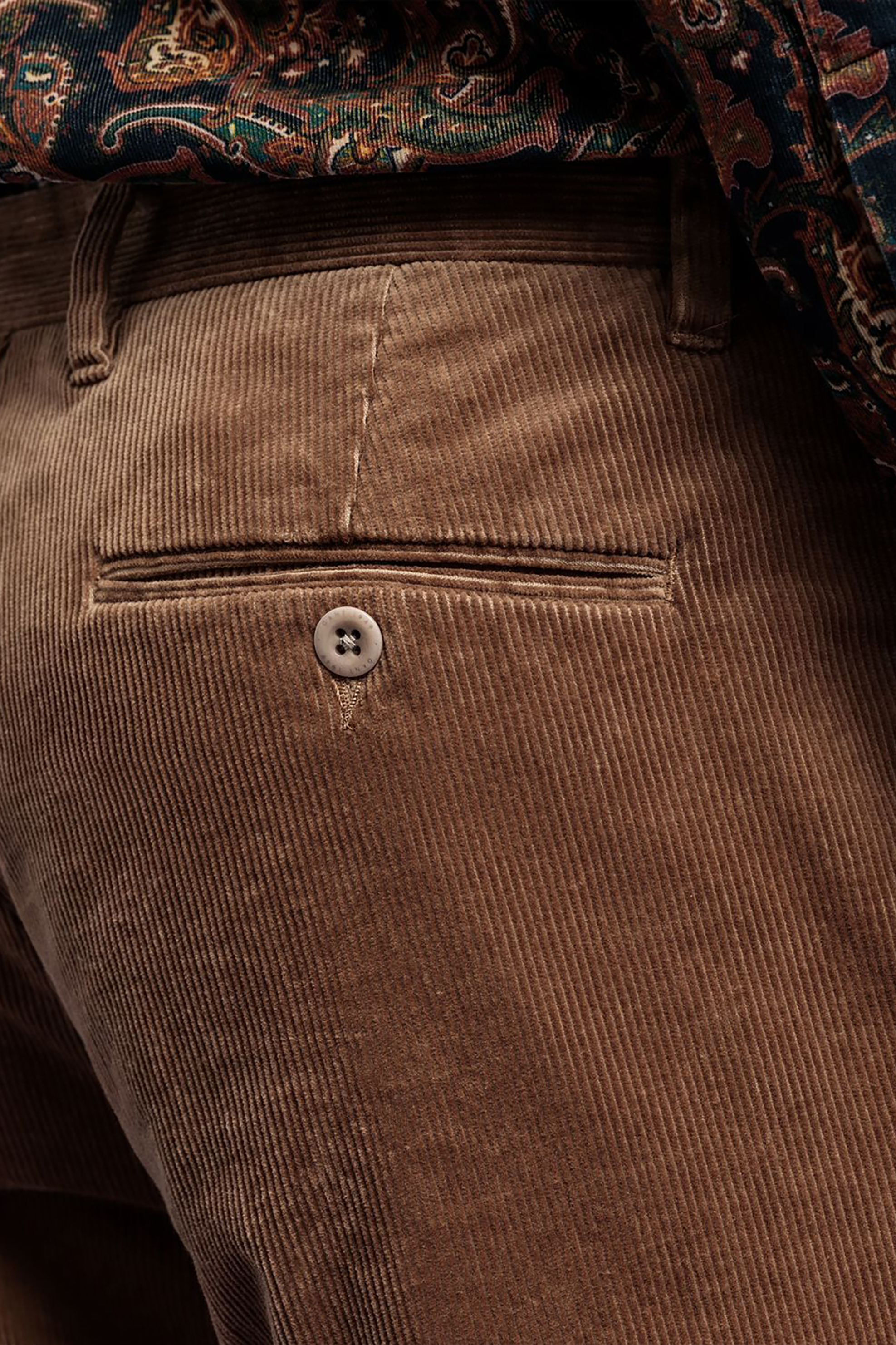 Gant Ανδρικό Κοτλέ Chino Παντελόνι Slim Fit Corduroy - 1505077 Καφέ