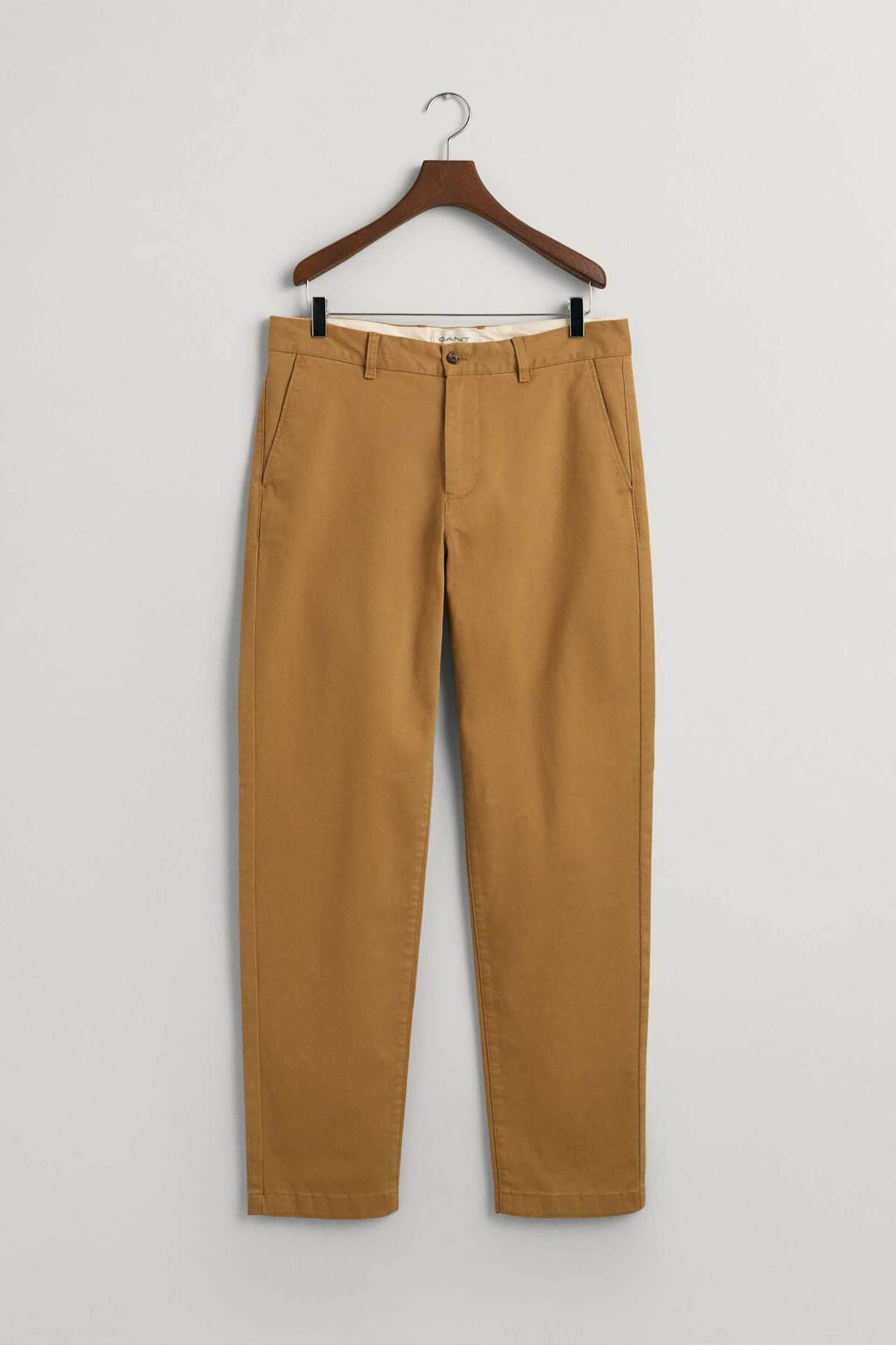 Gant ανδρικό chino παντελόνι Super Comfort Regular Fit (34L) - 1505231 Καμηλό