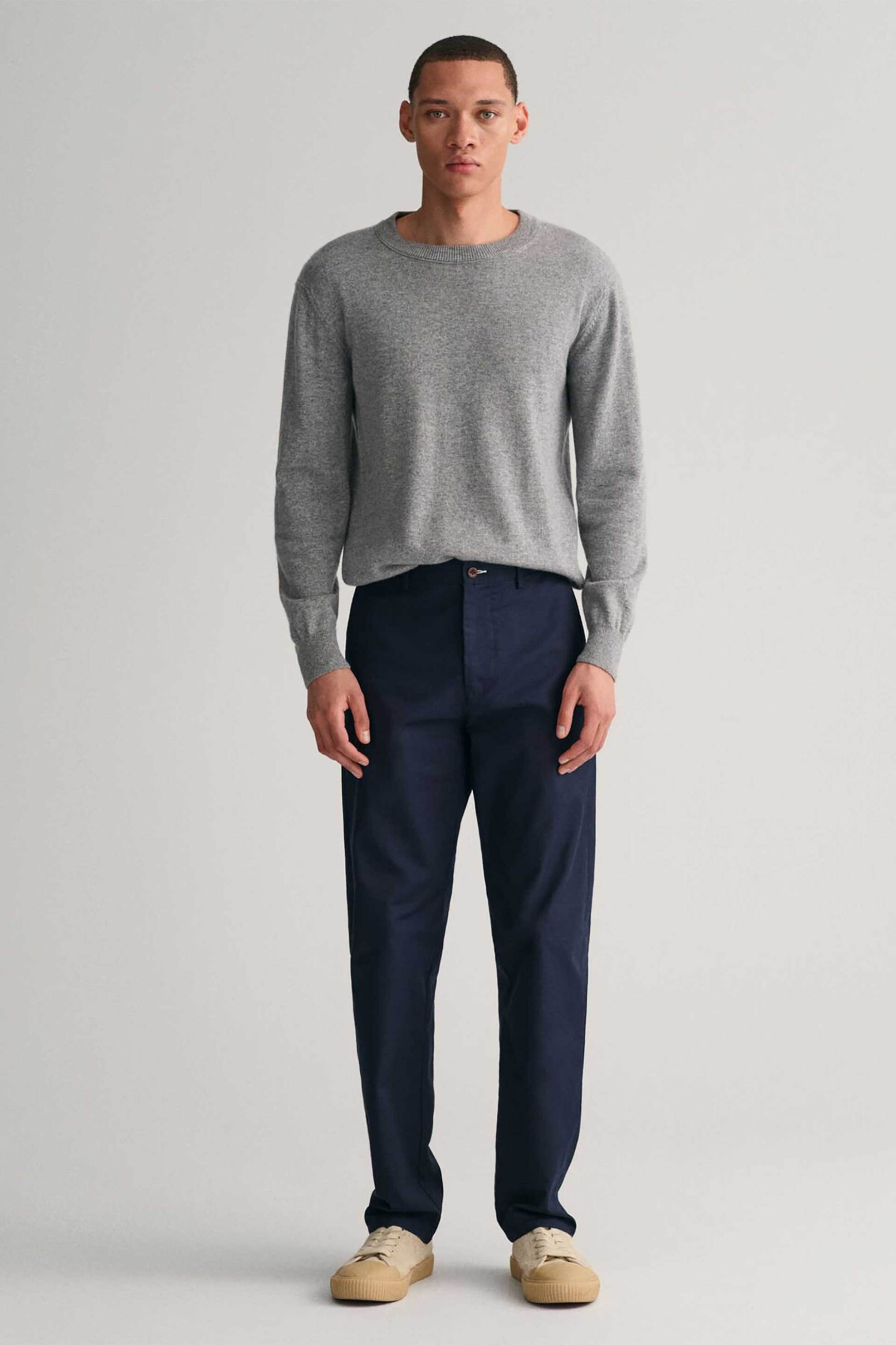 Gant ανδρικό chino παντελόνι Regular Fit "Tech Prep™" (34L) - 1505250 Μπλε Σκούρο