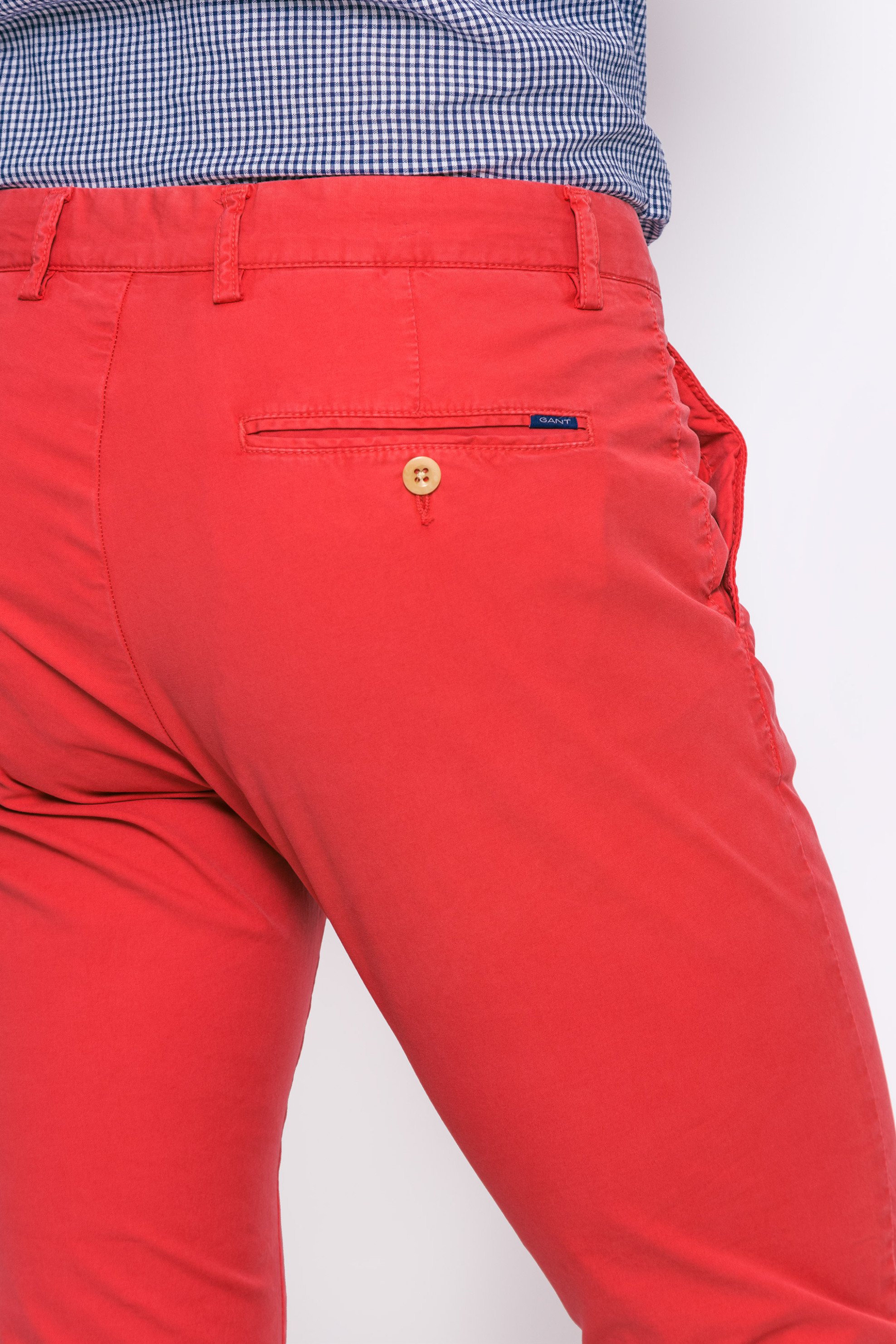 Gant Ανδρικό Παντελόνι Summer Chinos (34L) - 1913556 Κόκκινο