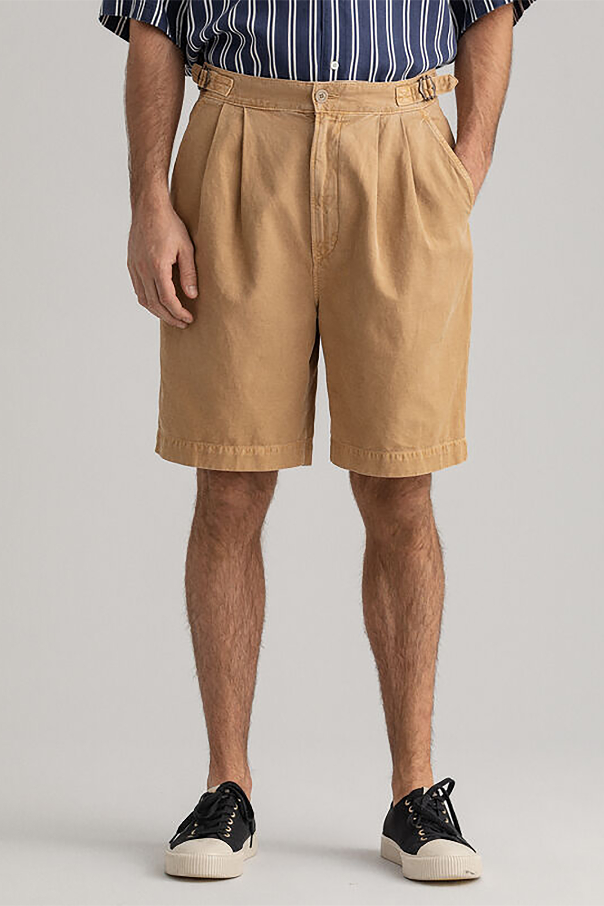 Gant ανδρική ψηλόμεση βερμούδα μονόχρωμη "Safari Sports" - 205033 Καμηλό φωτογραφία