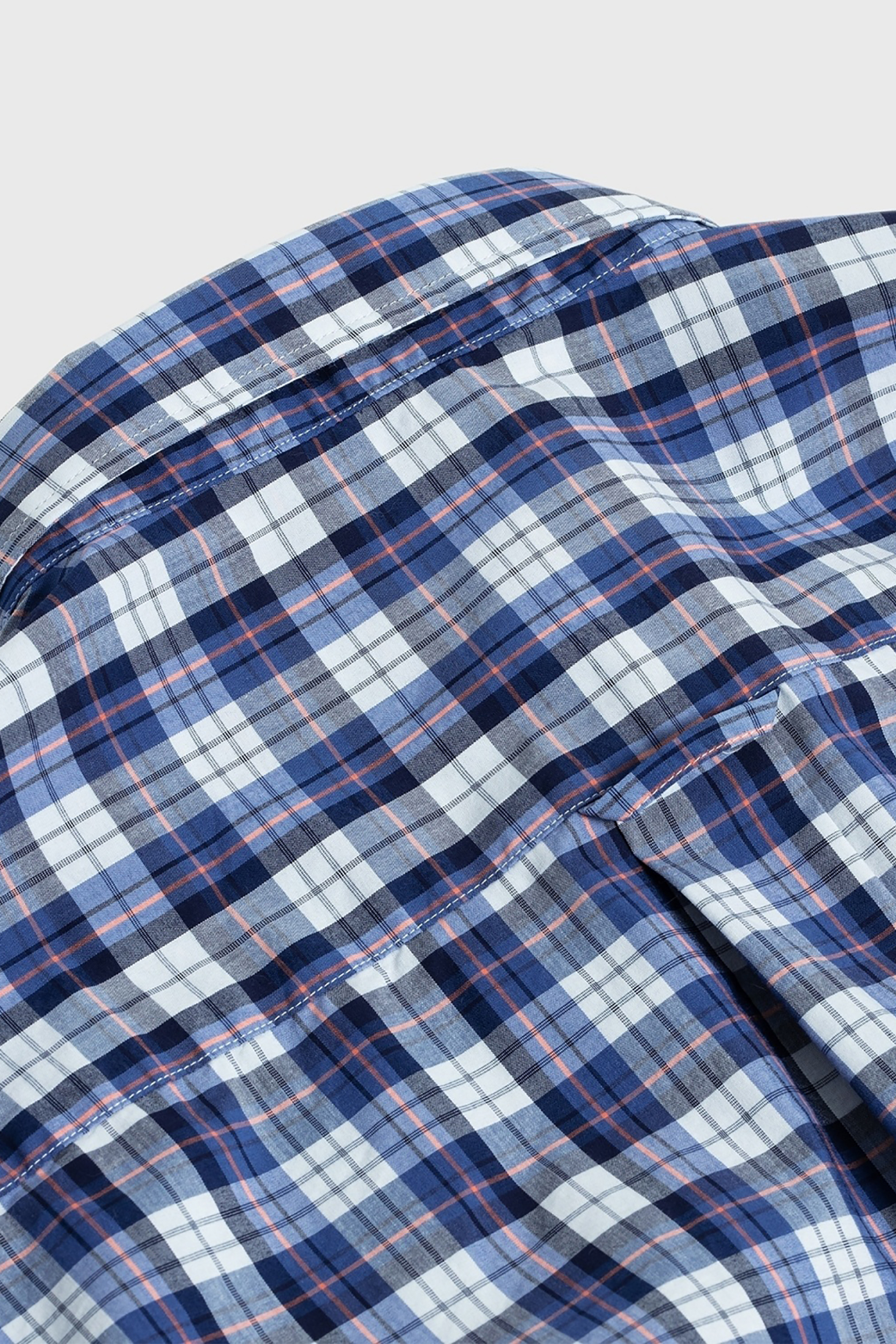 Gant Ανδρικό Πουκάμισο Καρό Tech Prep Broadcloth Check - 3018230 Μπλε