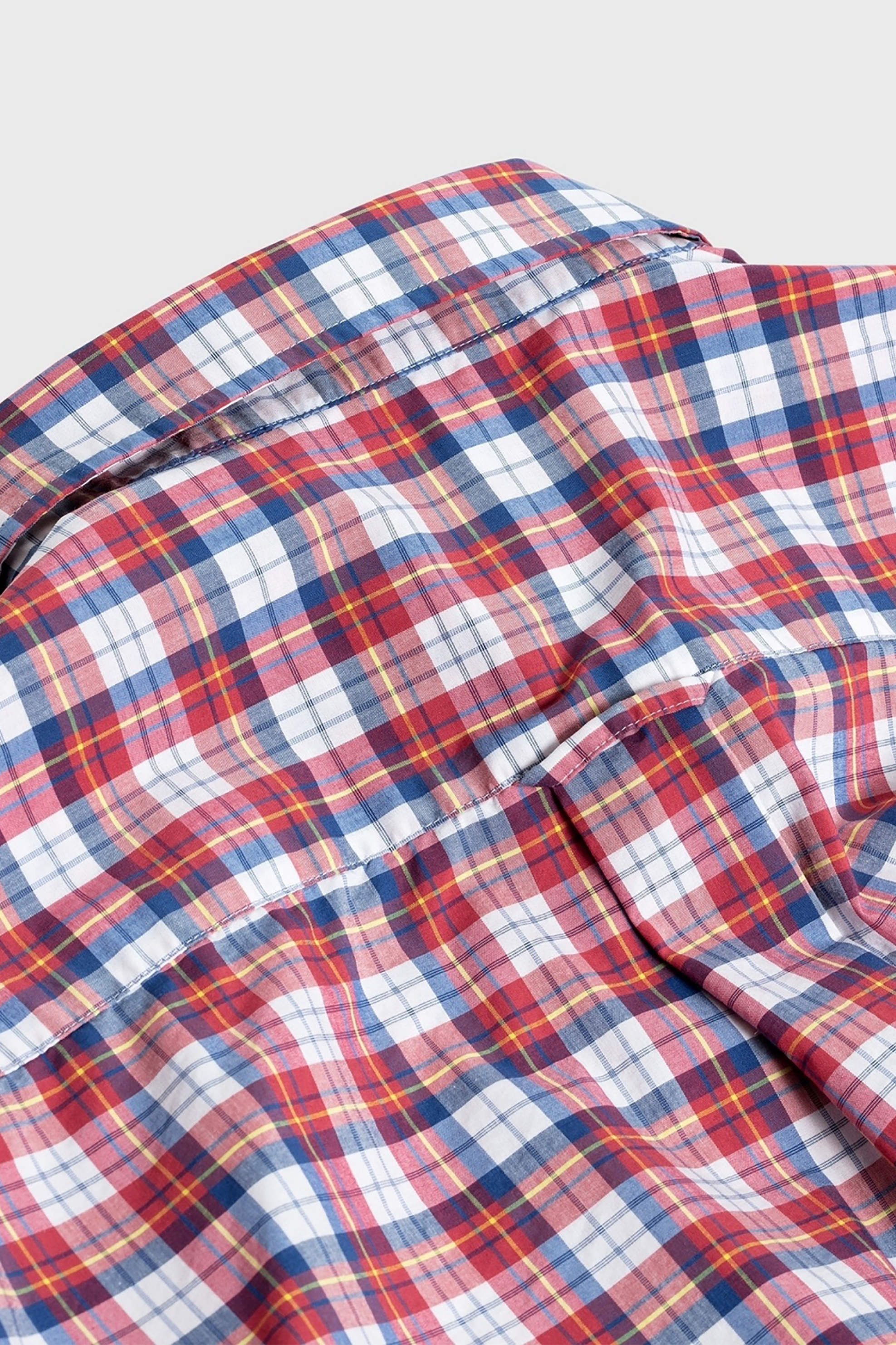 Gant Ανδρικό Πουκάμισο Καρό Tech Prep Broadcloth Check - 3018230 Κόκκινο