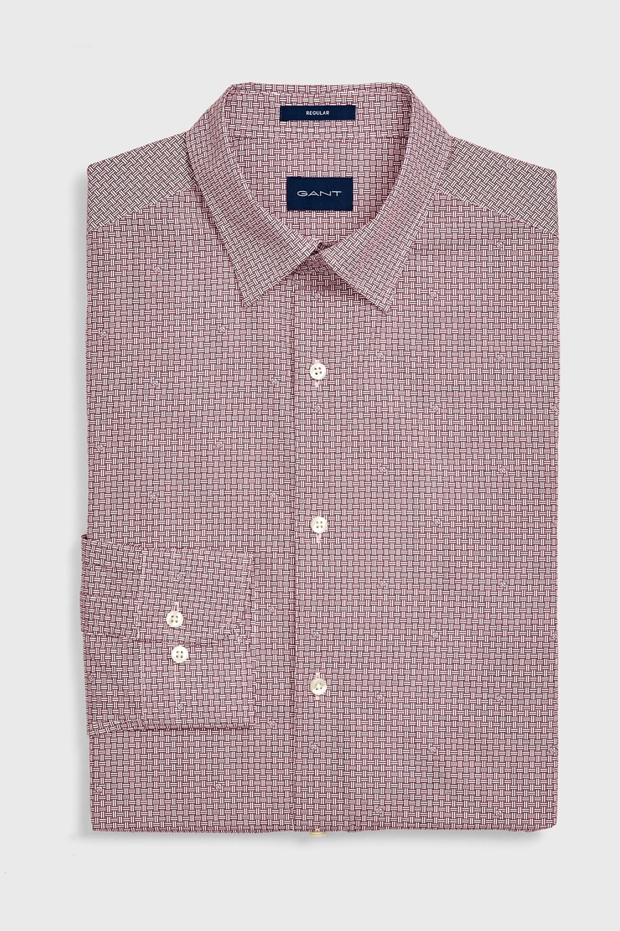 Άνδρας > ΡΟΥΧΑ > Πουκάμισα > Επίσημα & Βραδινά Gant ανδρικό πουκάμισο με μικροσχέδιο - 3051710 Μπορντό