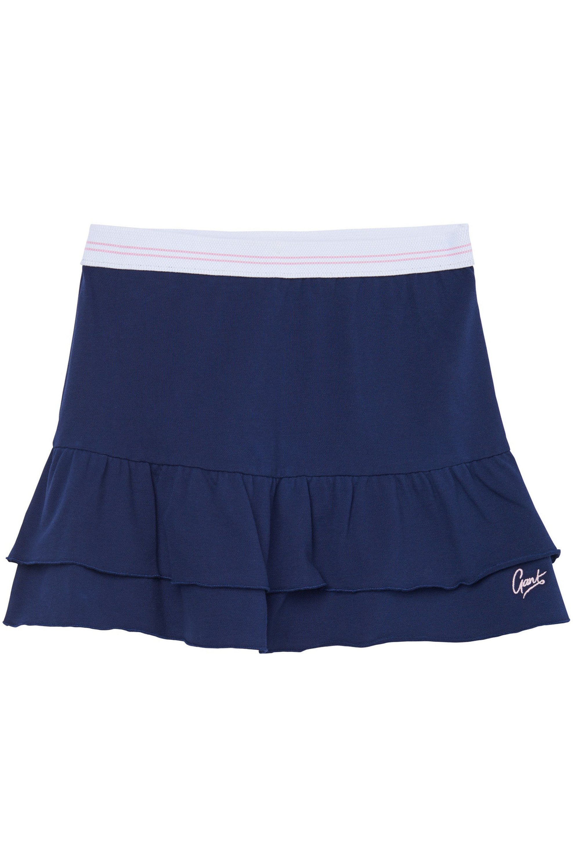 GANT παιδική φούστα με βολάν και λογότυπο - 641930 Μπλε Σκούρο
