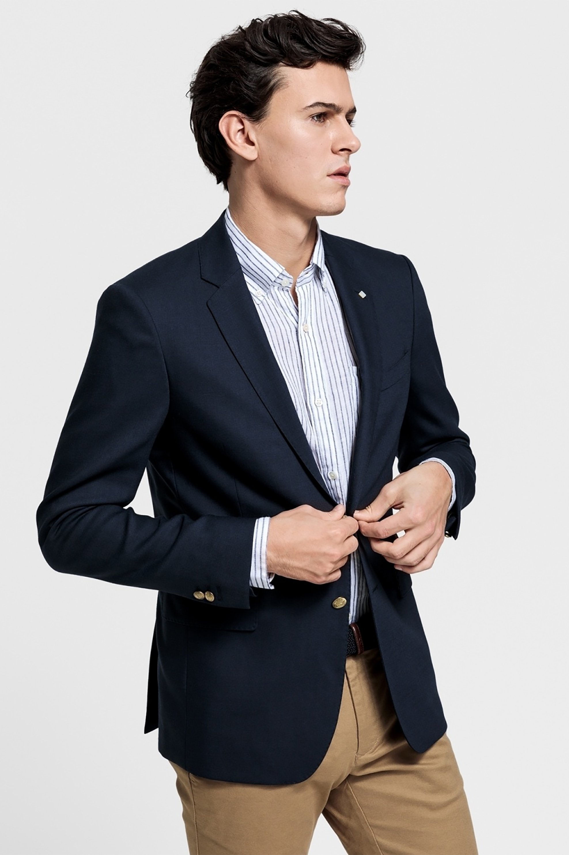GANT Gant ανδρικό σακάκι Form-fitting club - 7705021 Μπλε Σκούρο