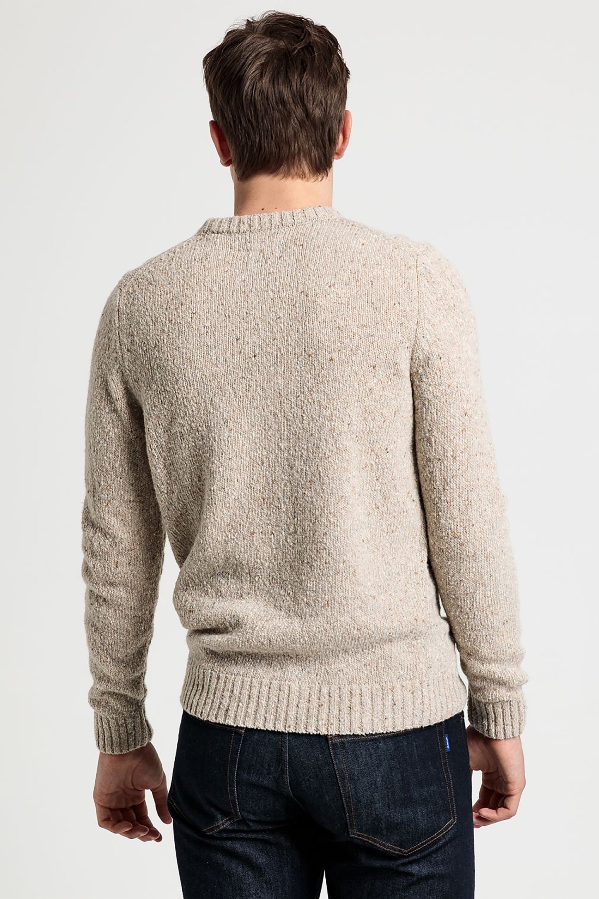 Gant ανδρική πλεκτή μπλούζα Normal fit "Nub Structure" - 8040059 Κρέμ φωτογραφία