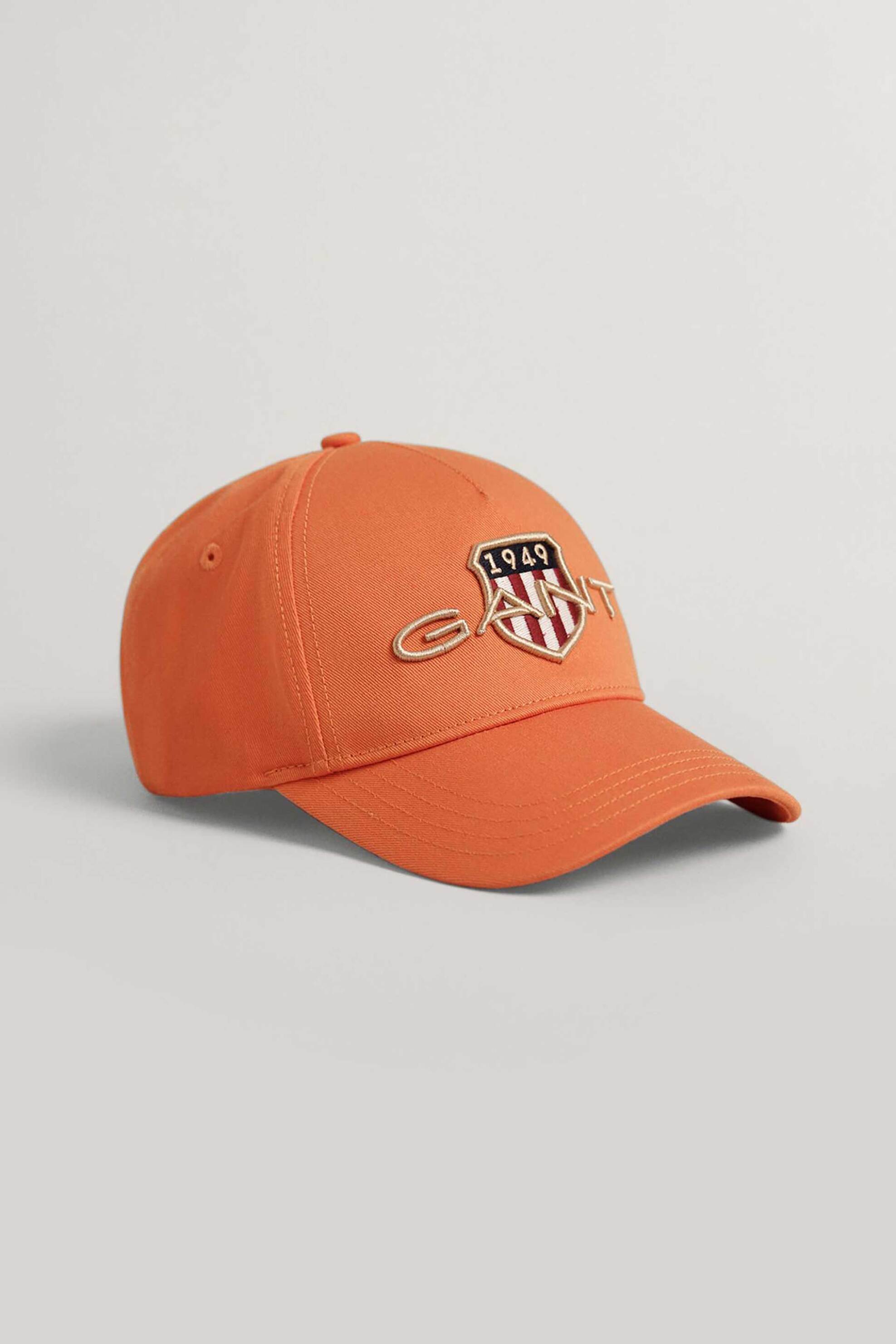 Ανδρική Μόδα > Ανδρικά Αξεσουάρ > Ανδρικά Καπέλα & Σκούφοι Gant ανδρικό καπέλο jockey με ανάγλυφο λογότυπο ''Archive Shield'' - 9900056 Πορτοκαλί