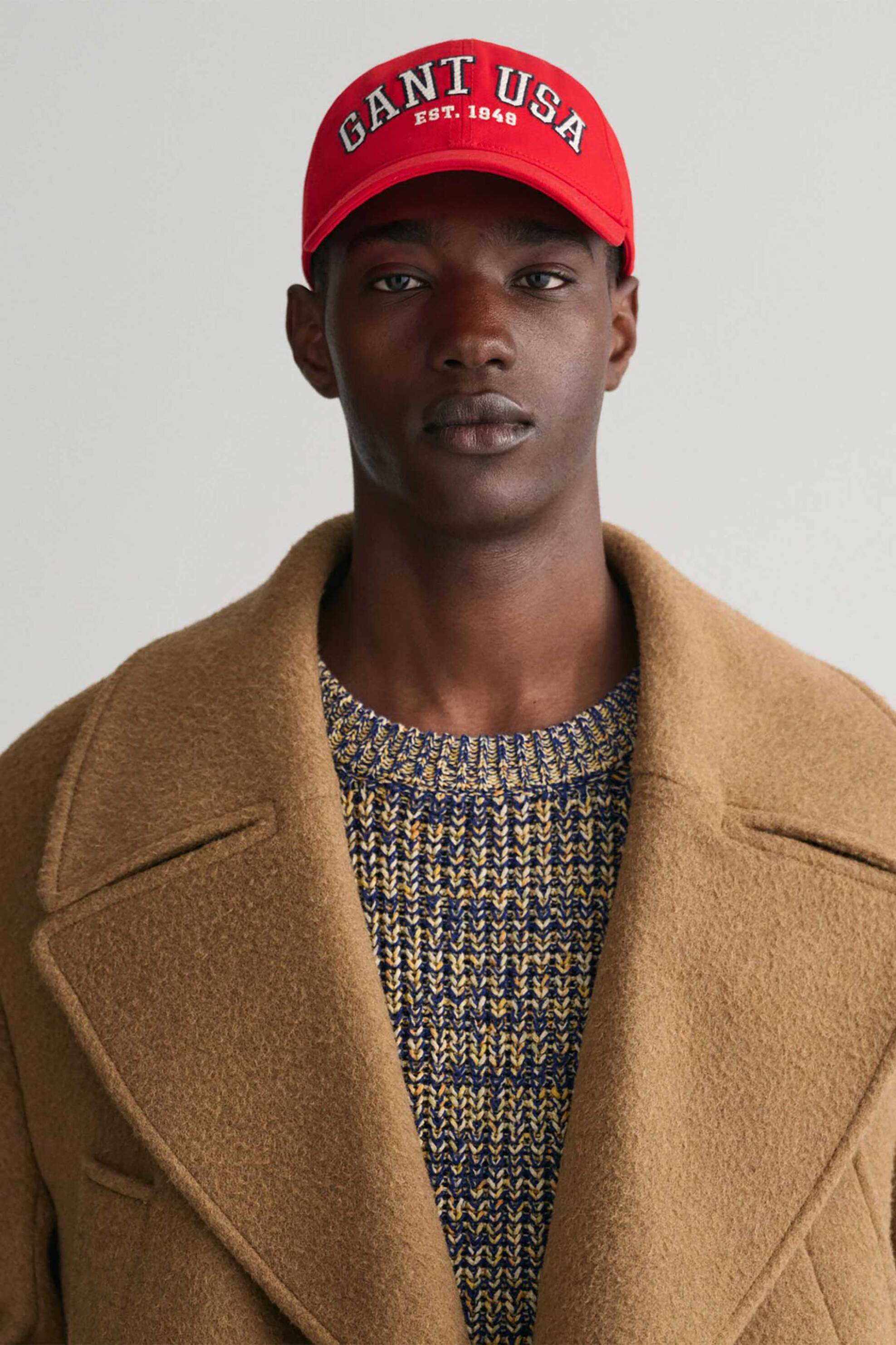 Gant ανδρικό καπέλο με logo graphic print "USA" - 9900215 Κόκκινο φωτογραφία