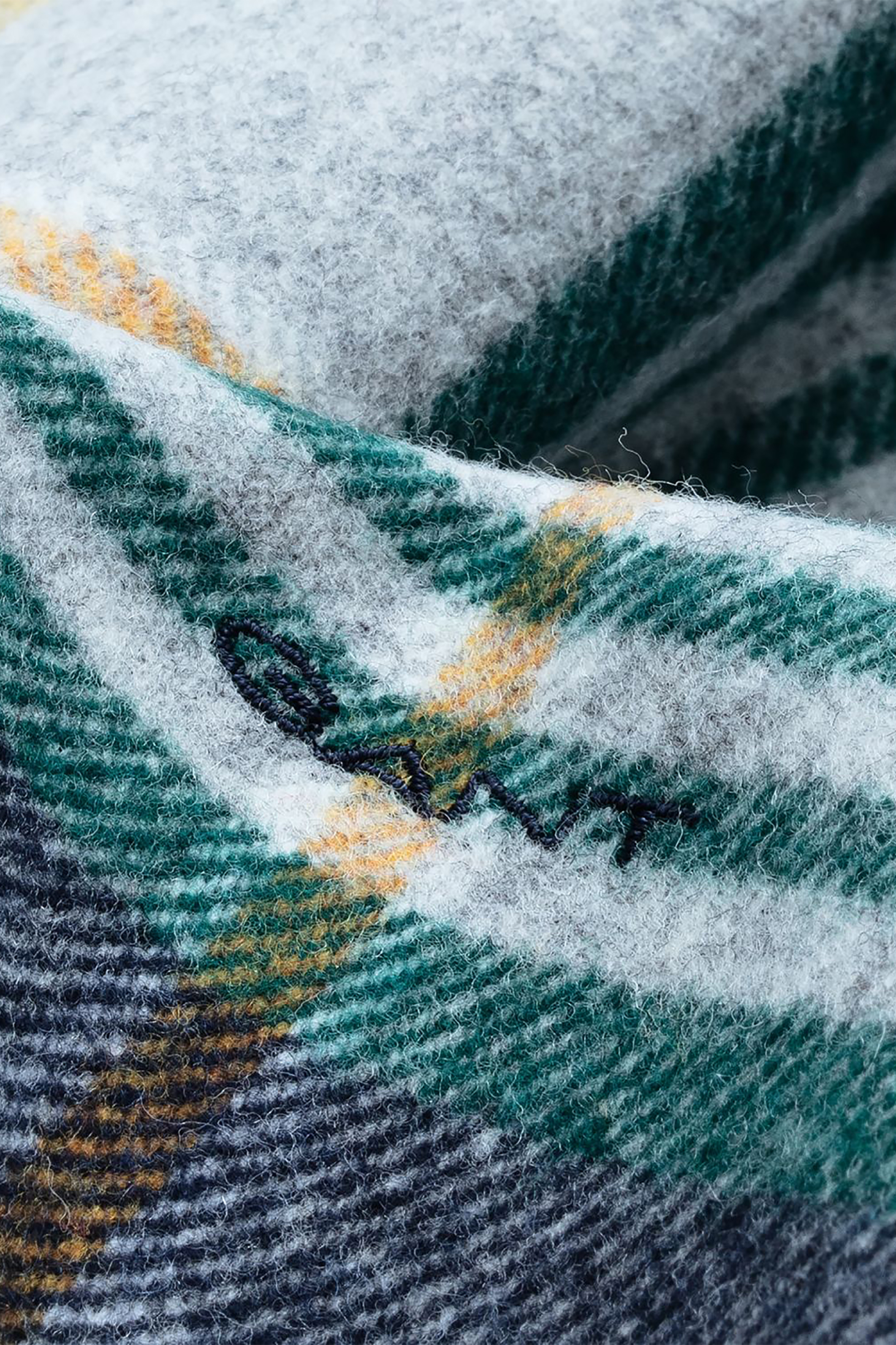 Gant ανδρικό καρό κασκόλ Twill Check Wool - 9920052 Γκρι φωτογραφία
