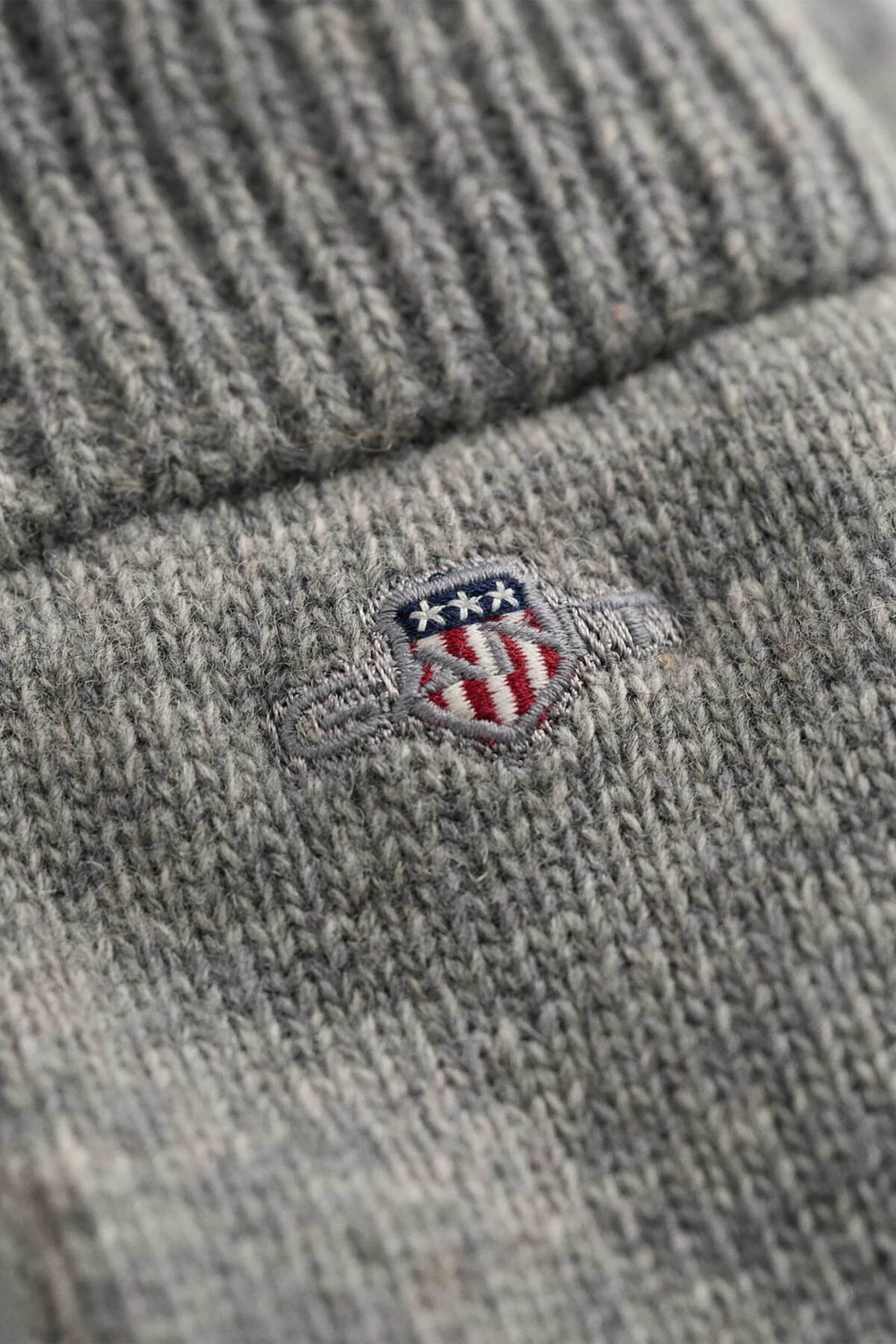 Gant ανδρικά μάλλινα γάντια με κεντημένο λογότυπο - 9930003 Γκρι φωτογραφία