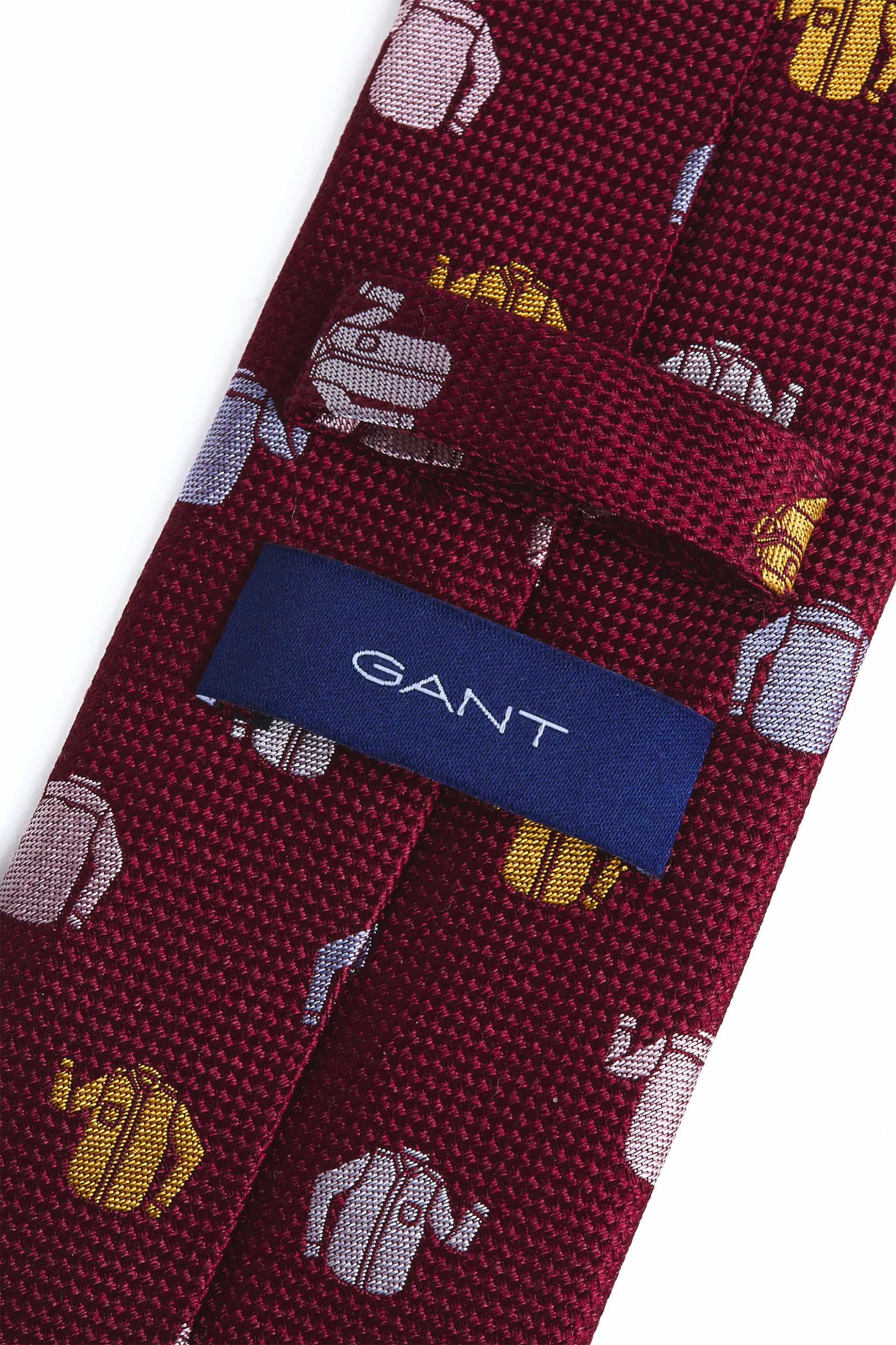 Gant ανδρική μεταξωτή γραβάτα με print - 9950089 Κεραμιδί φωτογραφία