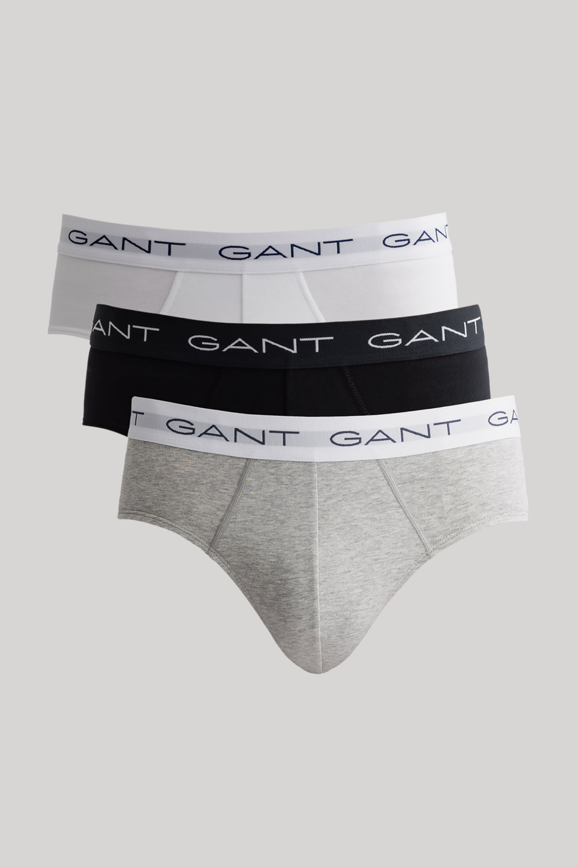 Gant σετ ανδρικά εσώρουχα με logo print (3 τεμάχια) - 900003001 Γκρι