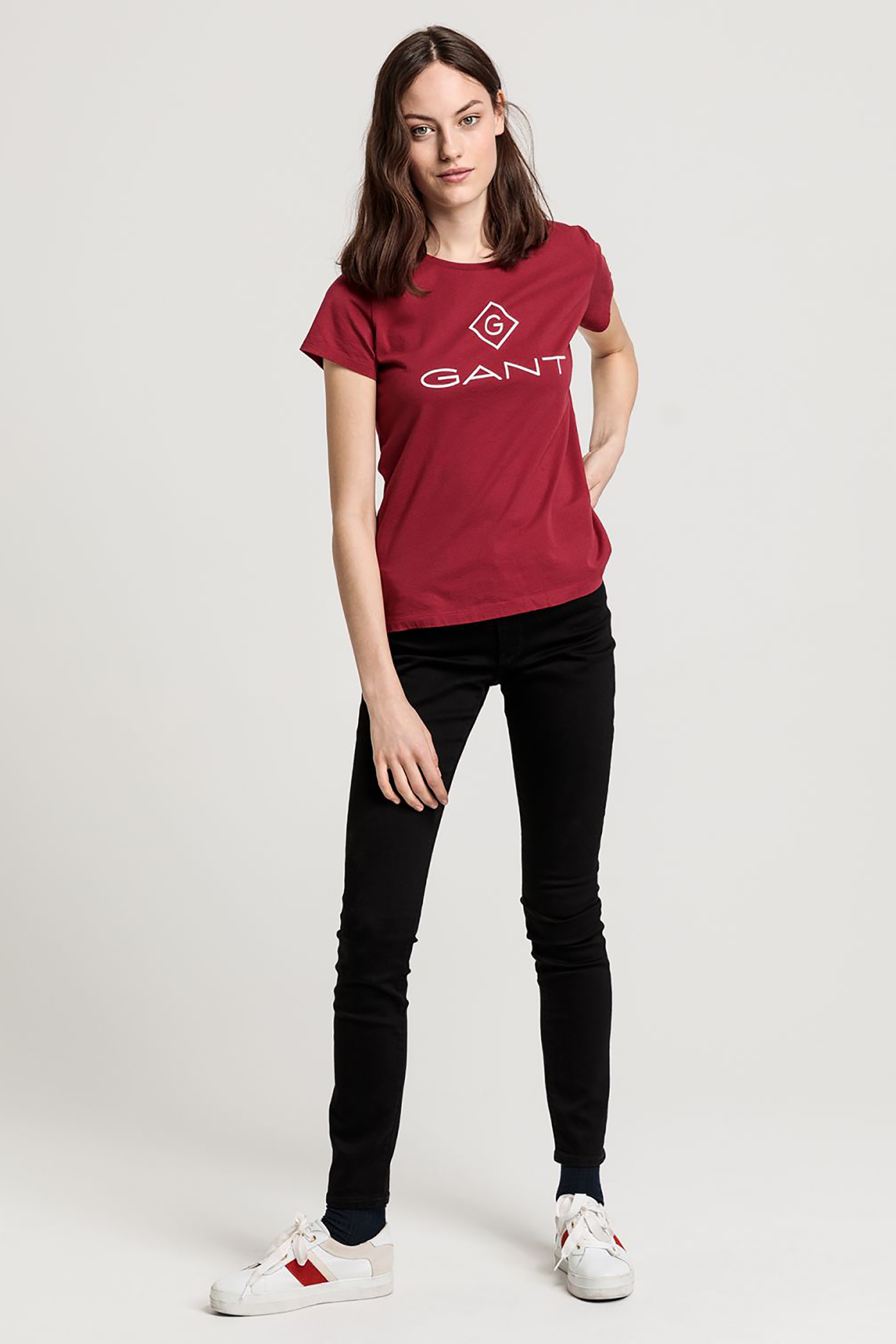 Gant γυναικείο τζιν παντελόνι Skinny Super Stretch - 4100034 Μαύρο φωτογραφία