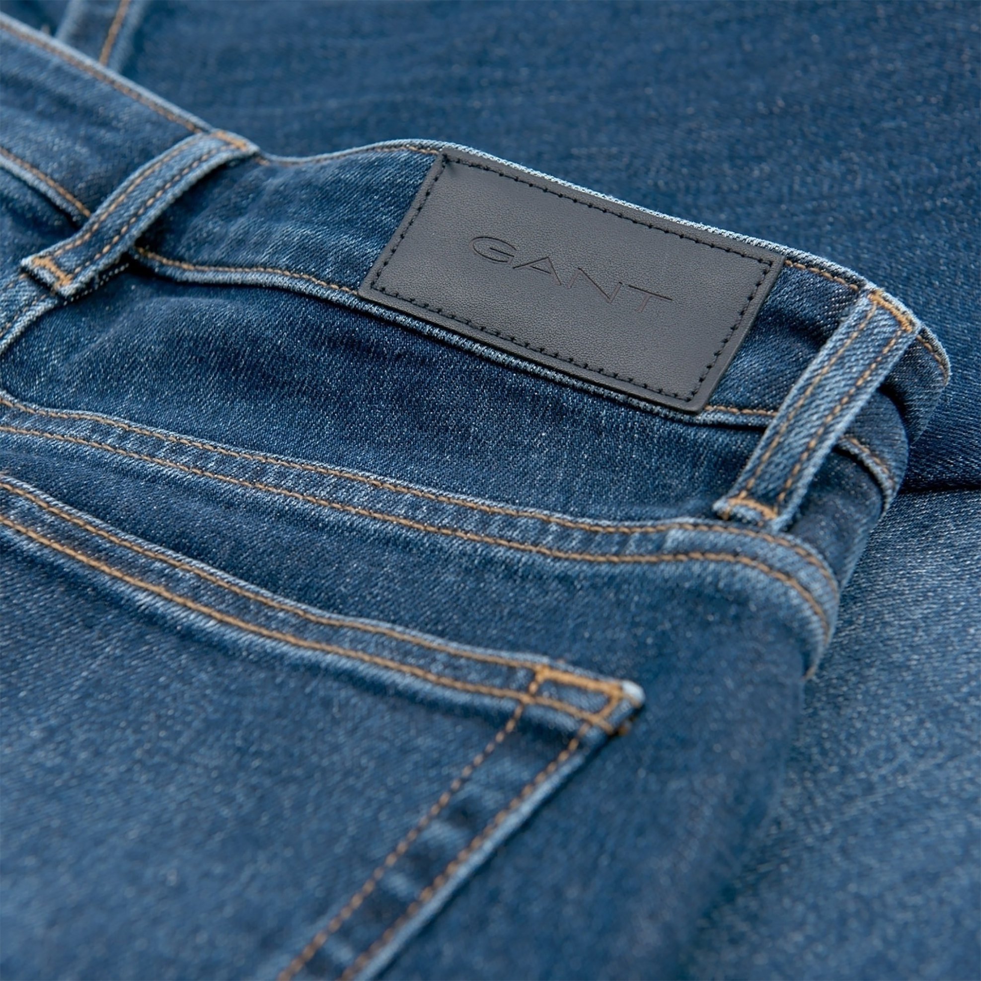 Gant Γυναικείο Τζιν Παντελόνι Slim (32L) - 4100060 Μπλε Σκούρο