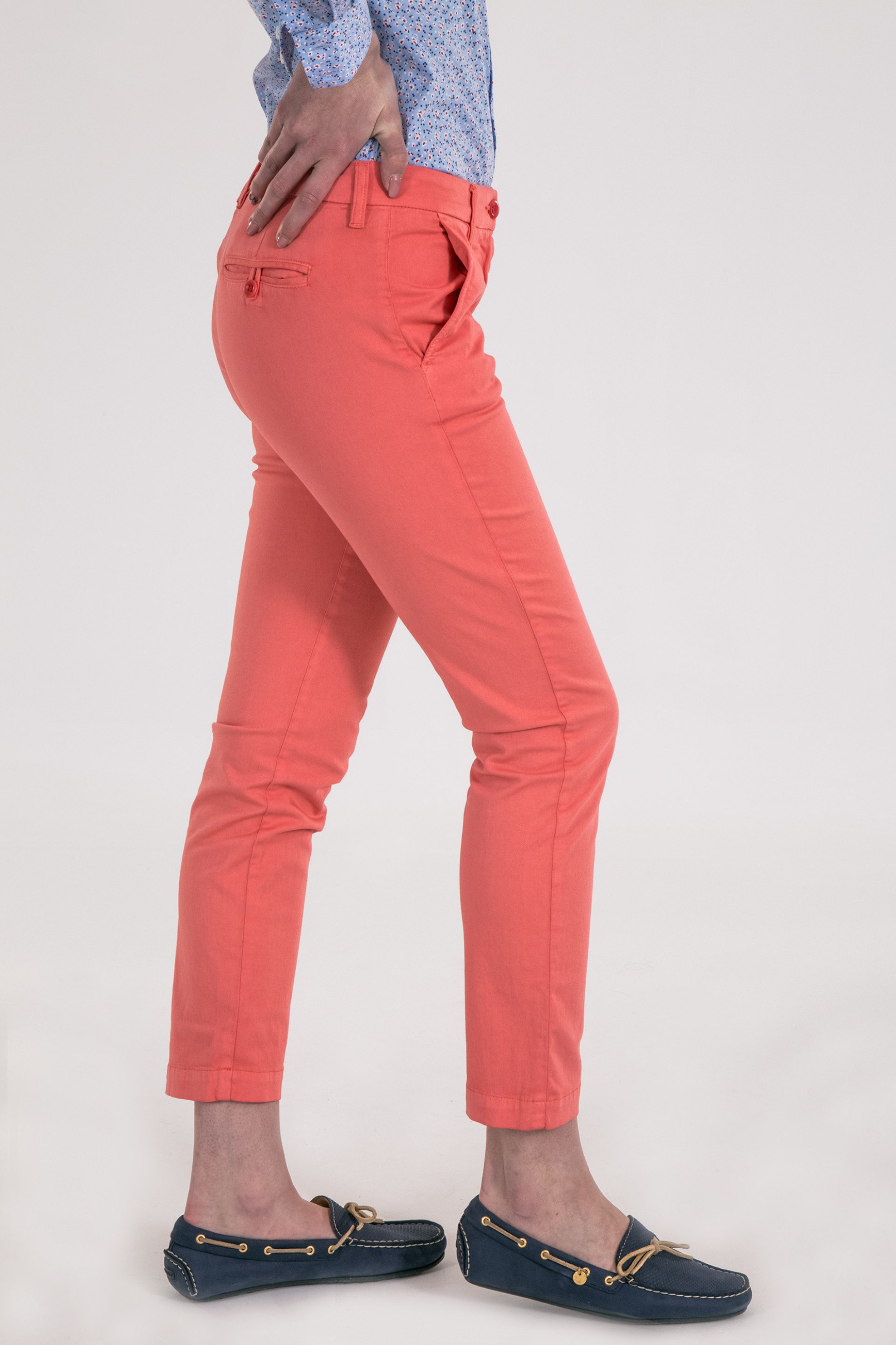 Gant γυναικείο παντελόνι cropped - 414930 Κοραλί