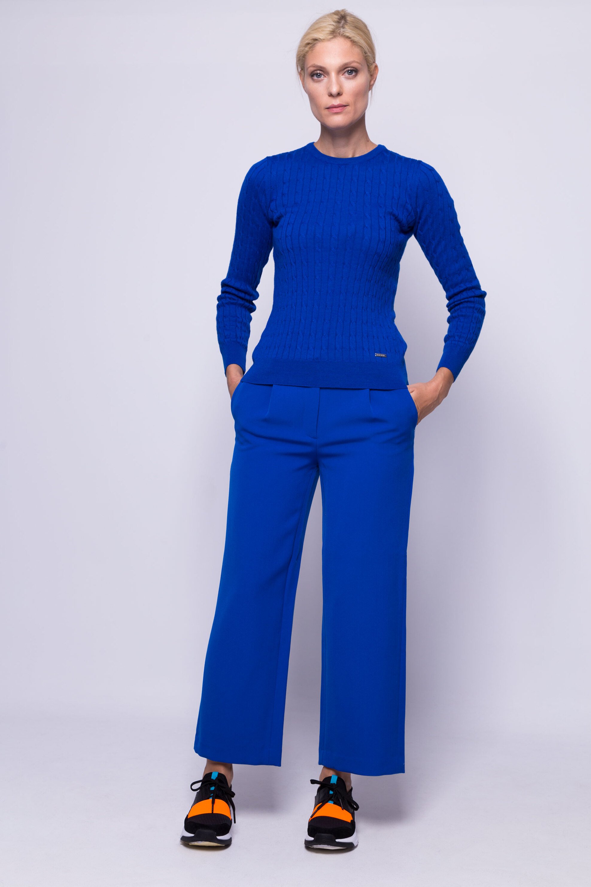 GANT Γυναικείο παντελόνι Gant - 4150006 Μπλε Ηλεκτρίκ 2025