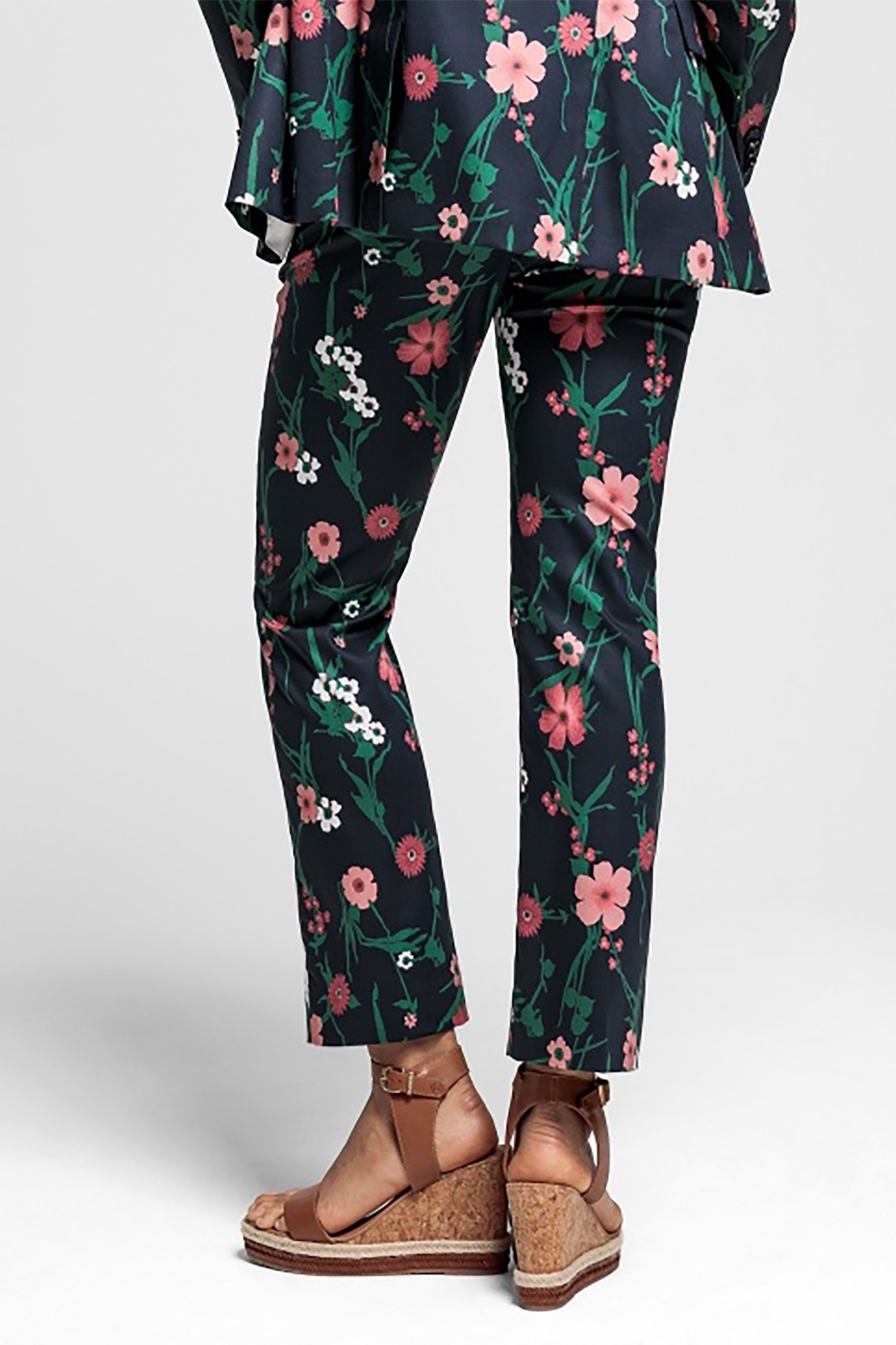 GANT Gant γυναικείο παντελόνι cigarette floral - 4150093 Μπλε Σκούρο - 3
