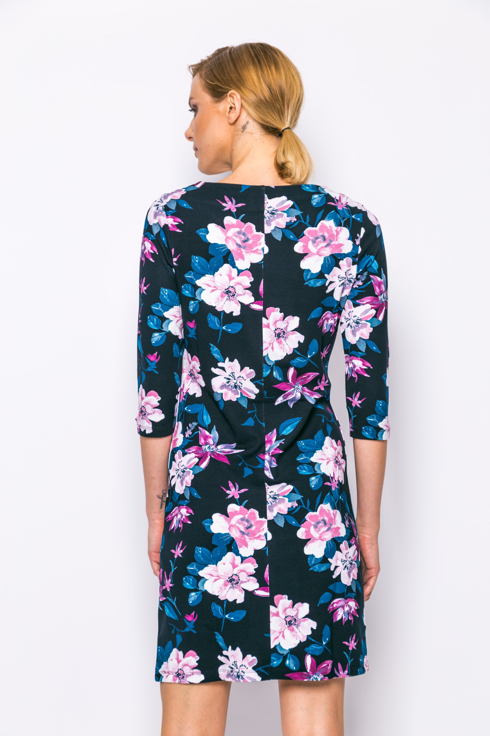 GANT Gant γυναικείο mini φόρεμα με floral print - 4203305 Μπλε Σκούρο - 3