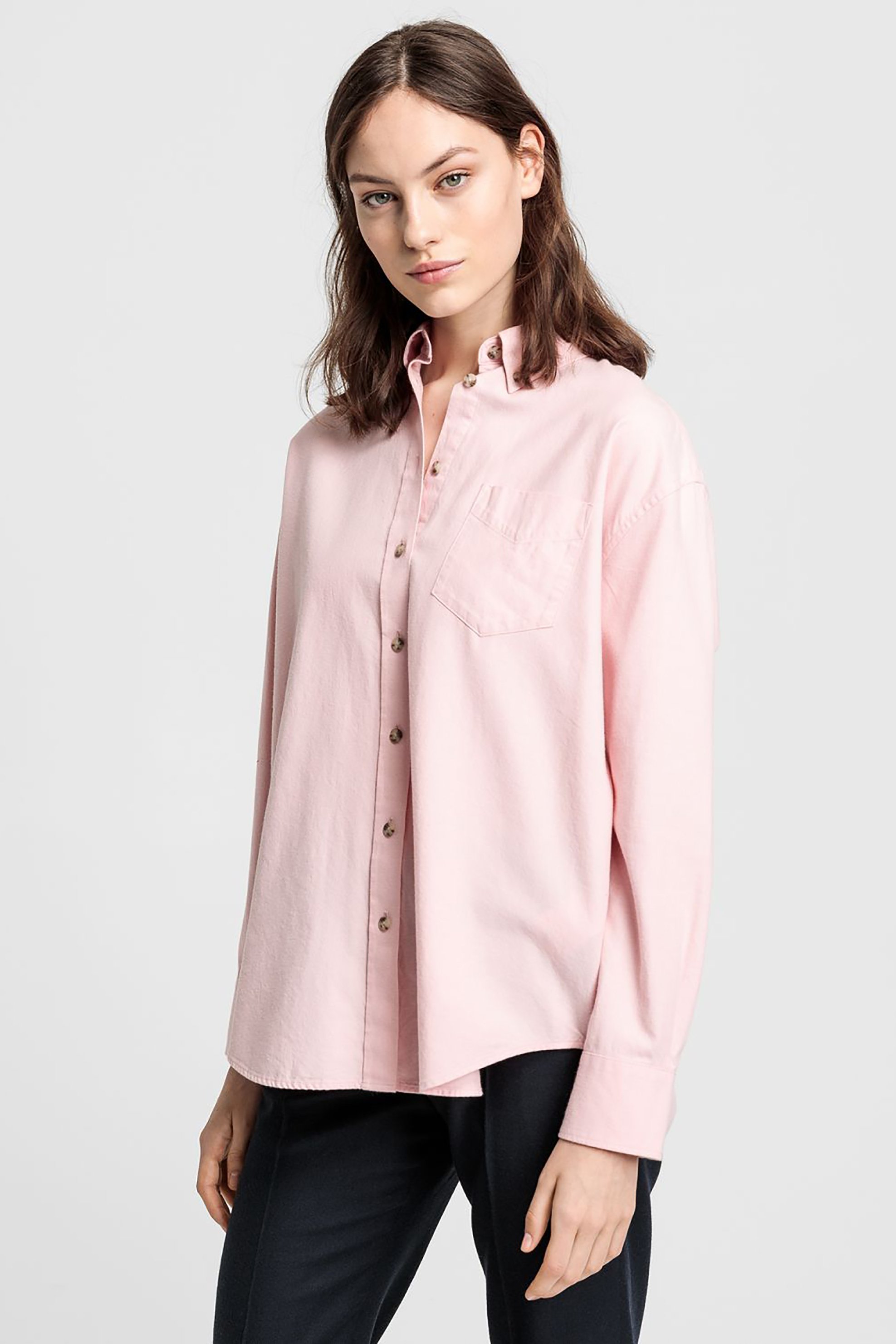GANT Gant γυναικείο μακρυμάνικο πουκάμισο Ex-Boyfreind fit - 4300036 Ροζ