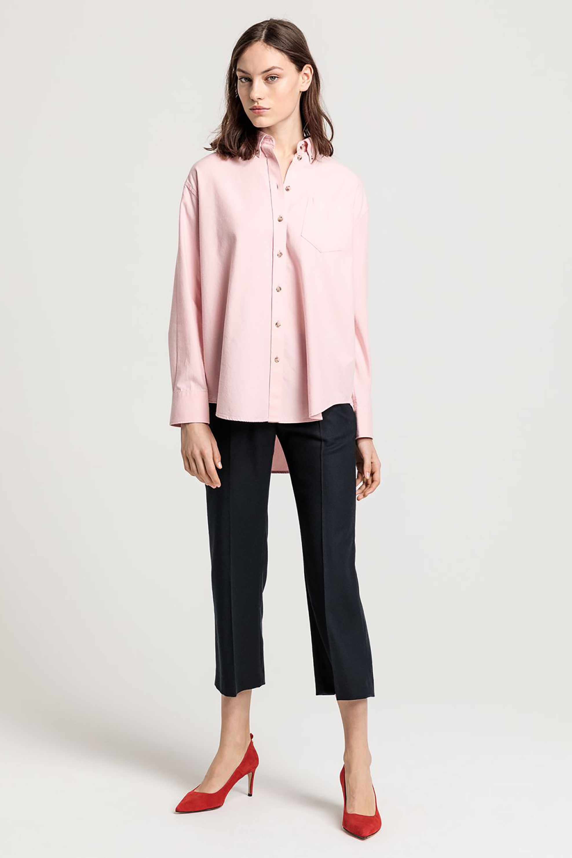 Gant γυναικείο μακρυμάνικο πουκάμισο Ex-Boyfreind fit - 4300036 Ροζ φωτογραφία