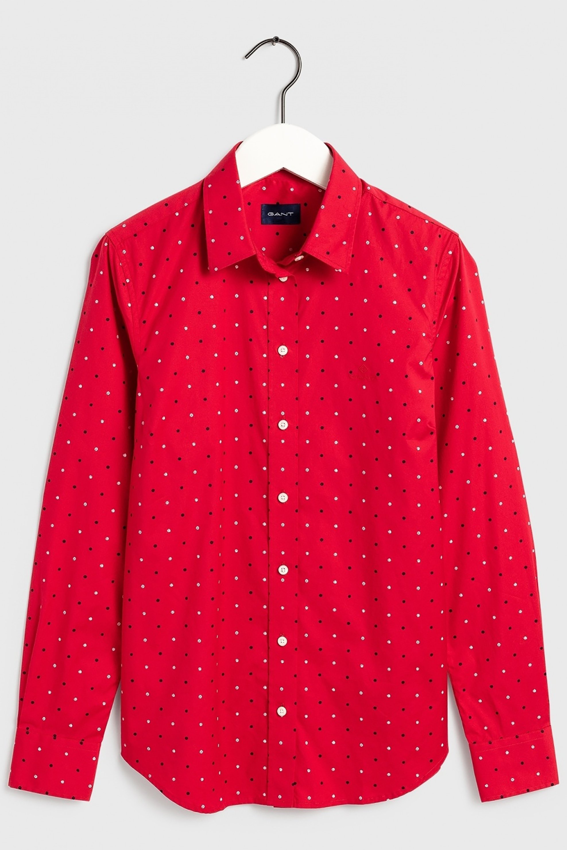 Gant γυναικείο πουκάμισο με μικροσχέδιο - 4322030 Κόκκινο