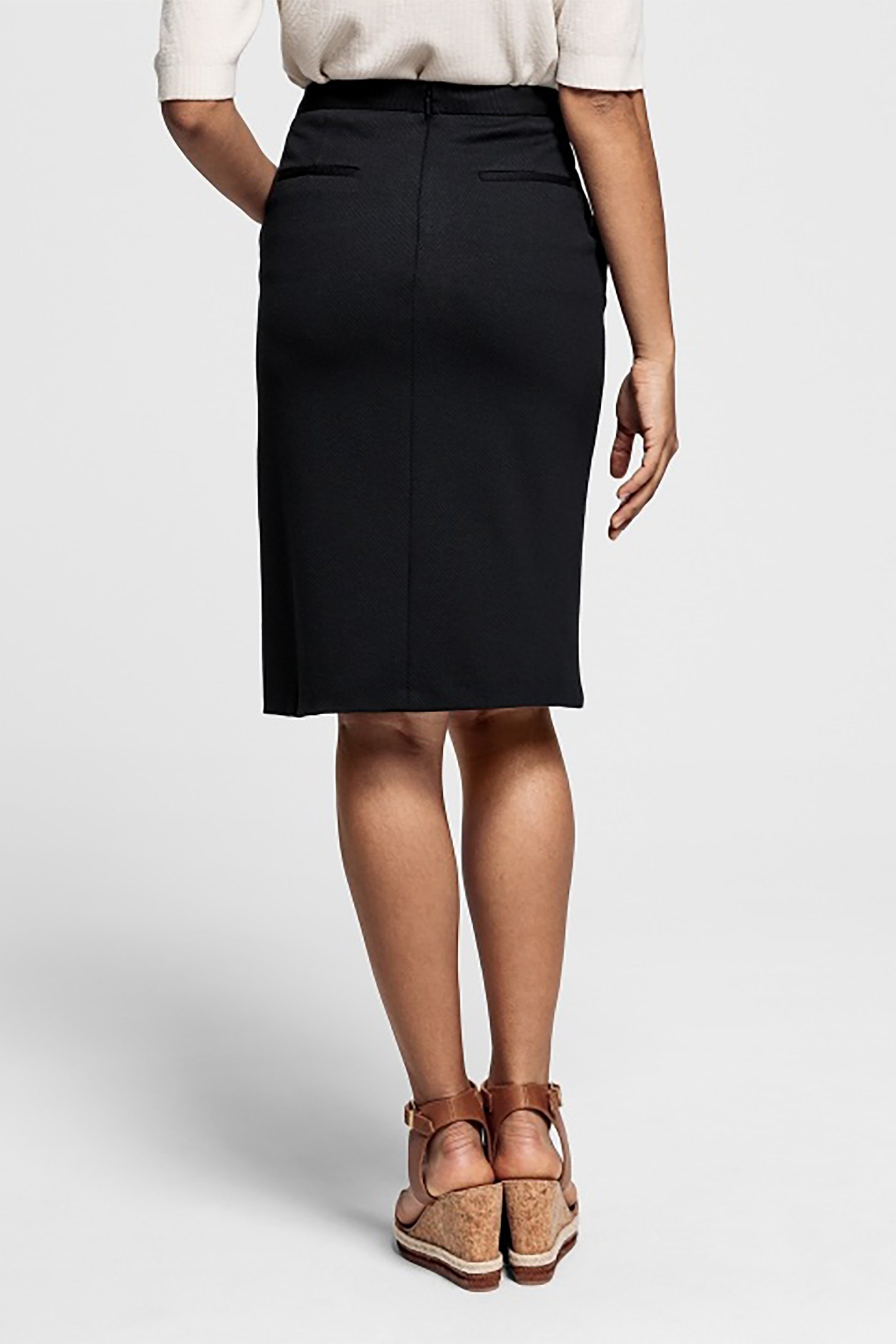 GANT Gant γυναικεία φούστα piquet μονόχρωμη - 4401021 Μπλε Σκούρο - 3