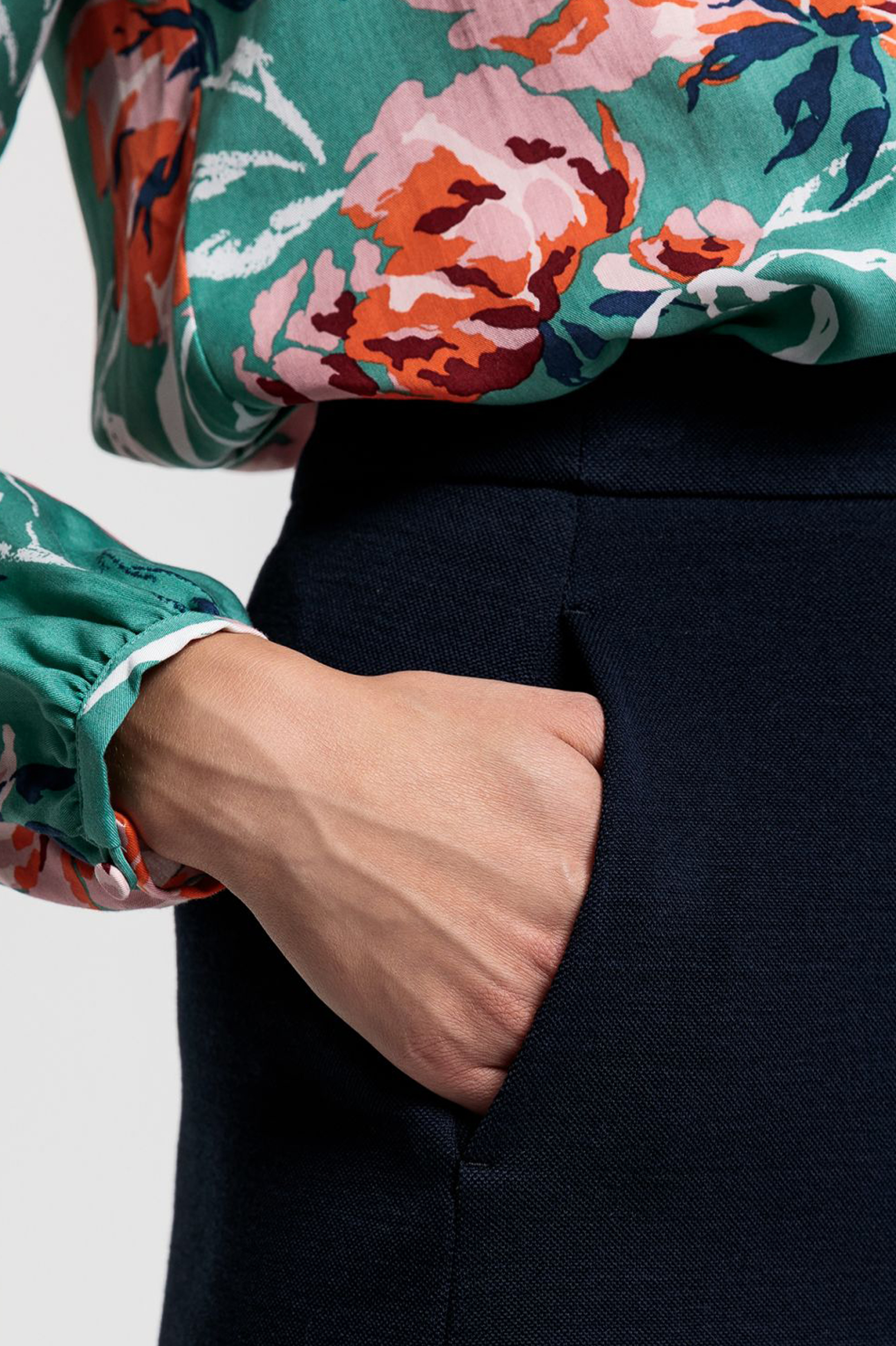 Gant Γυναικεία Mini Πικέ Φούστα με Τσέπες - 4401040 Μπλε Σκούρο