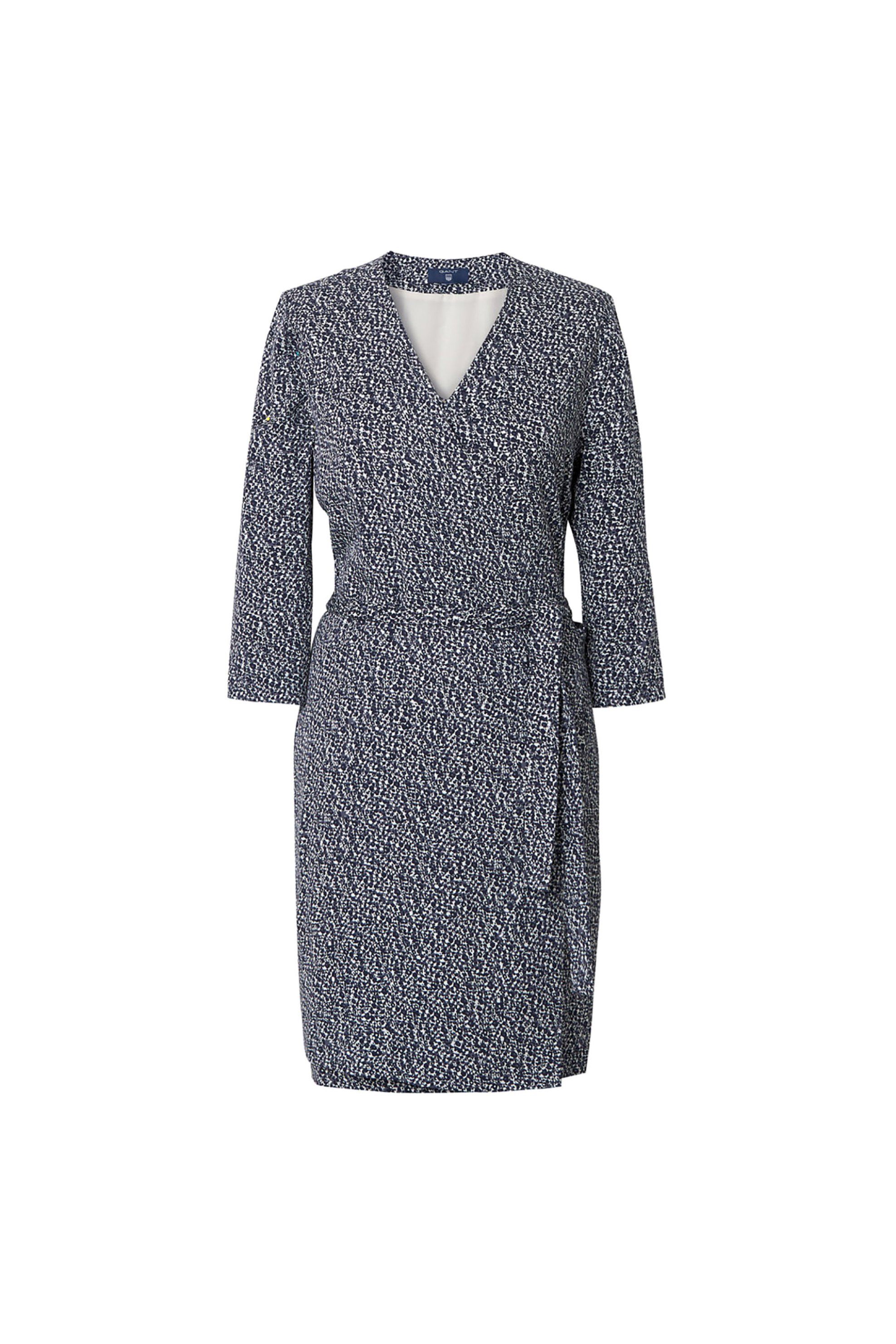 GANT Γυναικείο wrap φόρεμα με ζώνη GANT - 4501013 Μπλε - 3