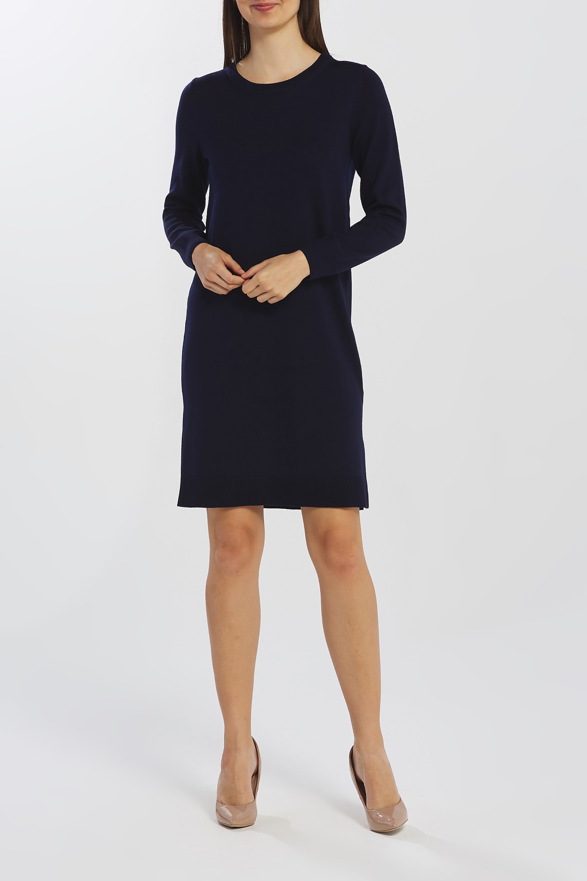 GANT Gant γυναικείο mini φόρεμα μάλλινο μονόχρωμο - 4502009 Μπλε Σκούρο - 2