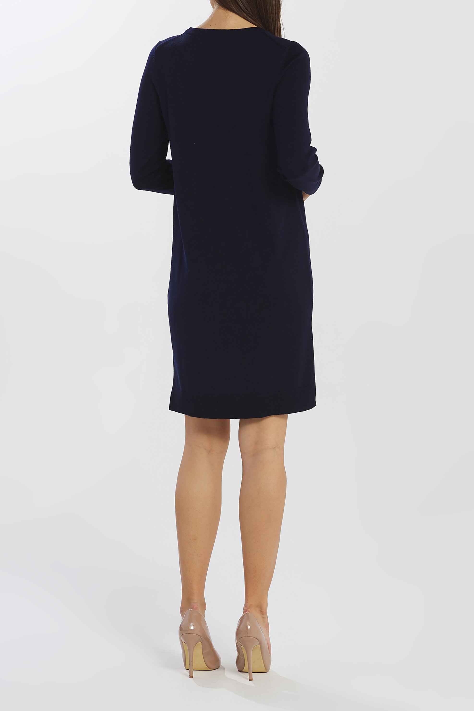 GANT Gant γυναικείο mini φόρεμα μάλλινο μονόχρωμο - 4502009 Μπλε Σκούρο - 3