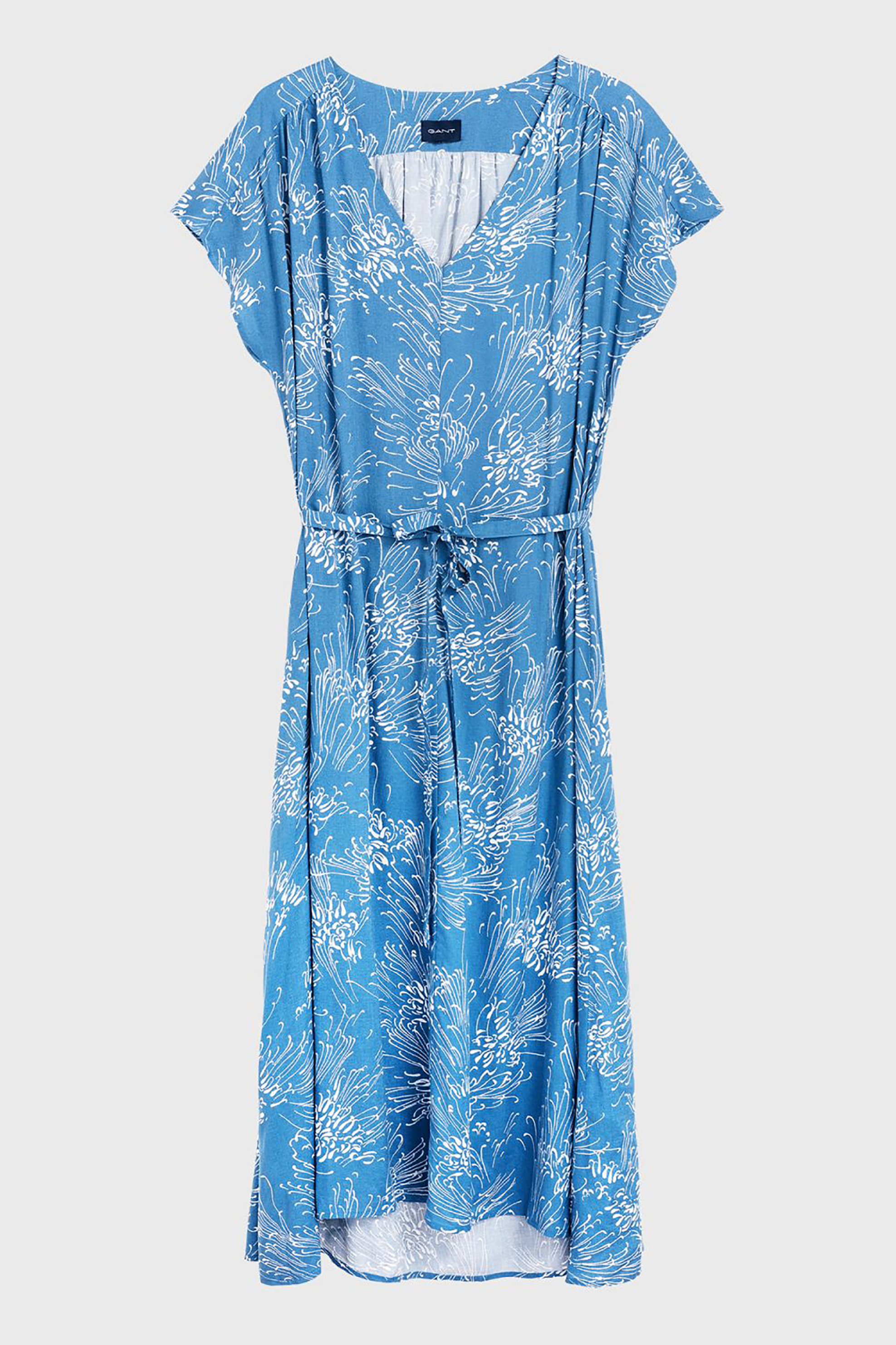 GANT Gant γυναικείο midi floral φόρεμα flared - 4503059