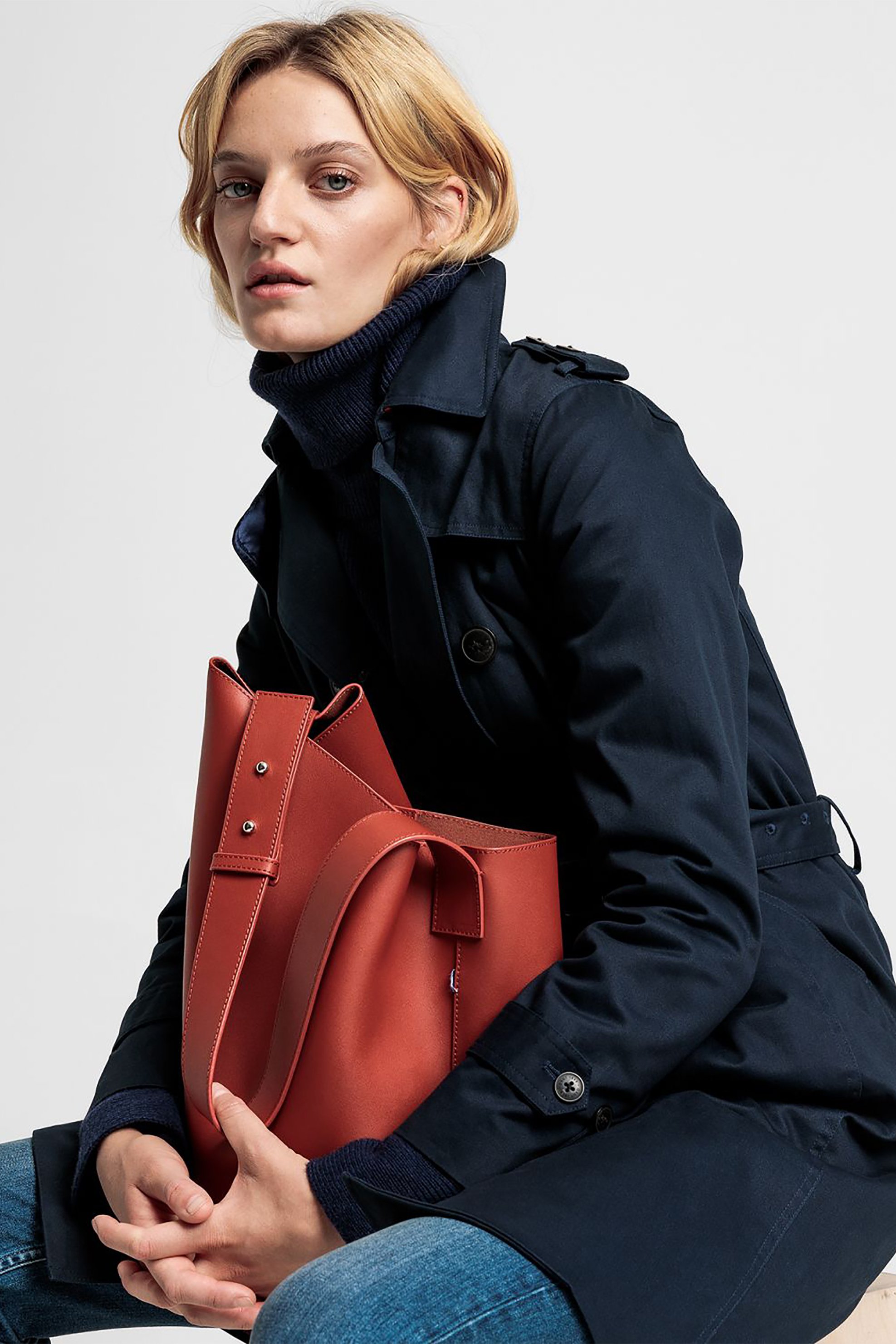 Gant γυναικεία καμπαρντίνα "Trench Coat" - 4751009 Μπλε Σκούρο φωτογραφία