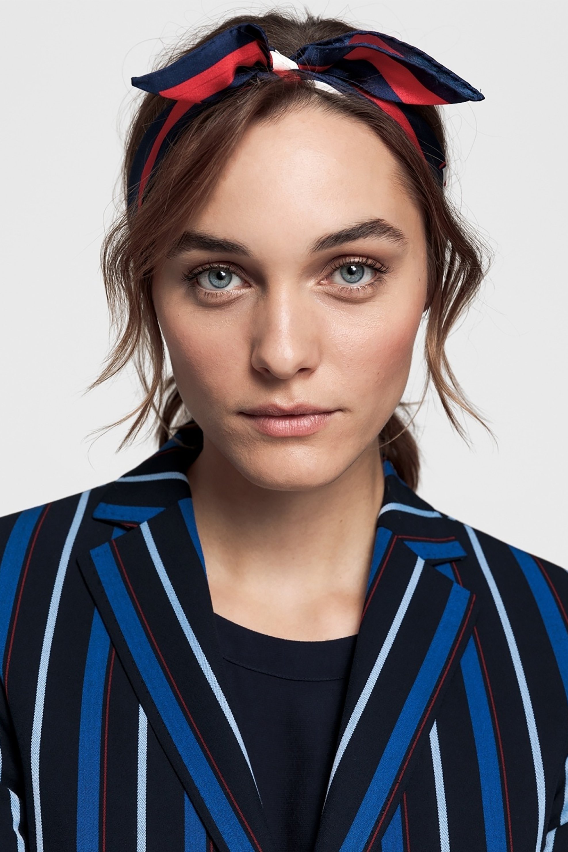 Gant γυναικείο ριγέ σακάκι Washable Regimental Stripe - 4770043 Μπλε Σκούρο φωτογραφία