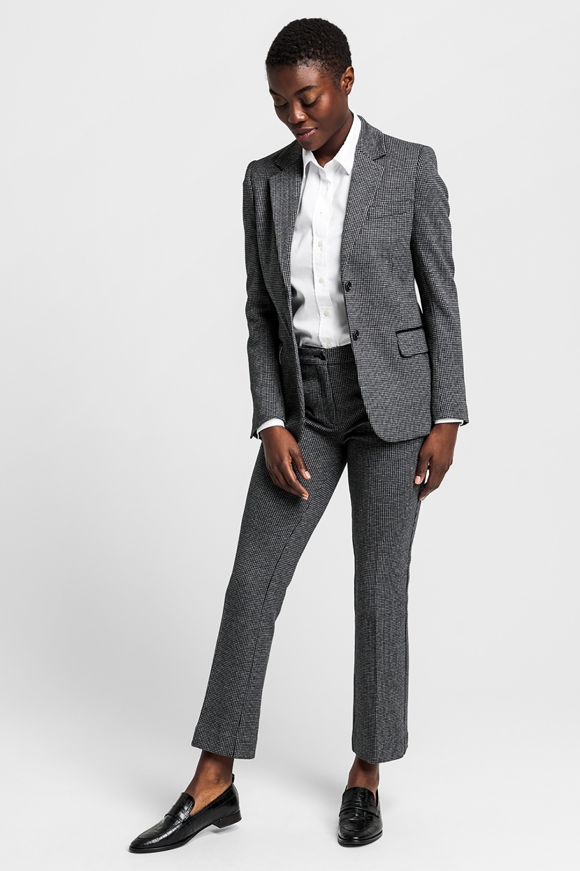 Gant γυναικείο σακάκι "Dogtooth Blazer" - 4770057 Ανθρακί φωτογραφία