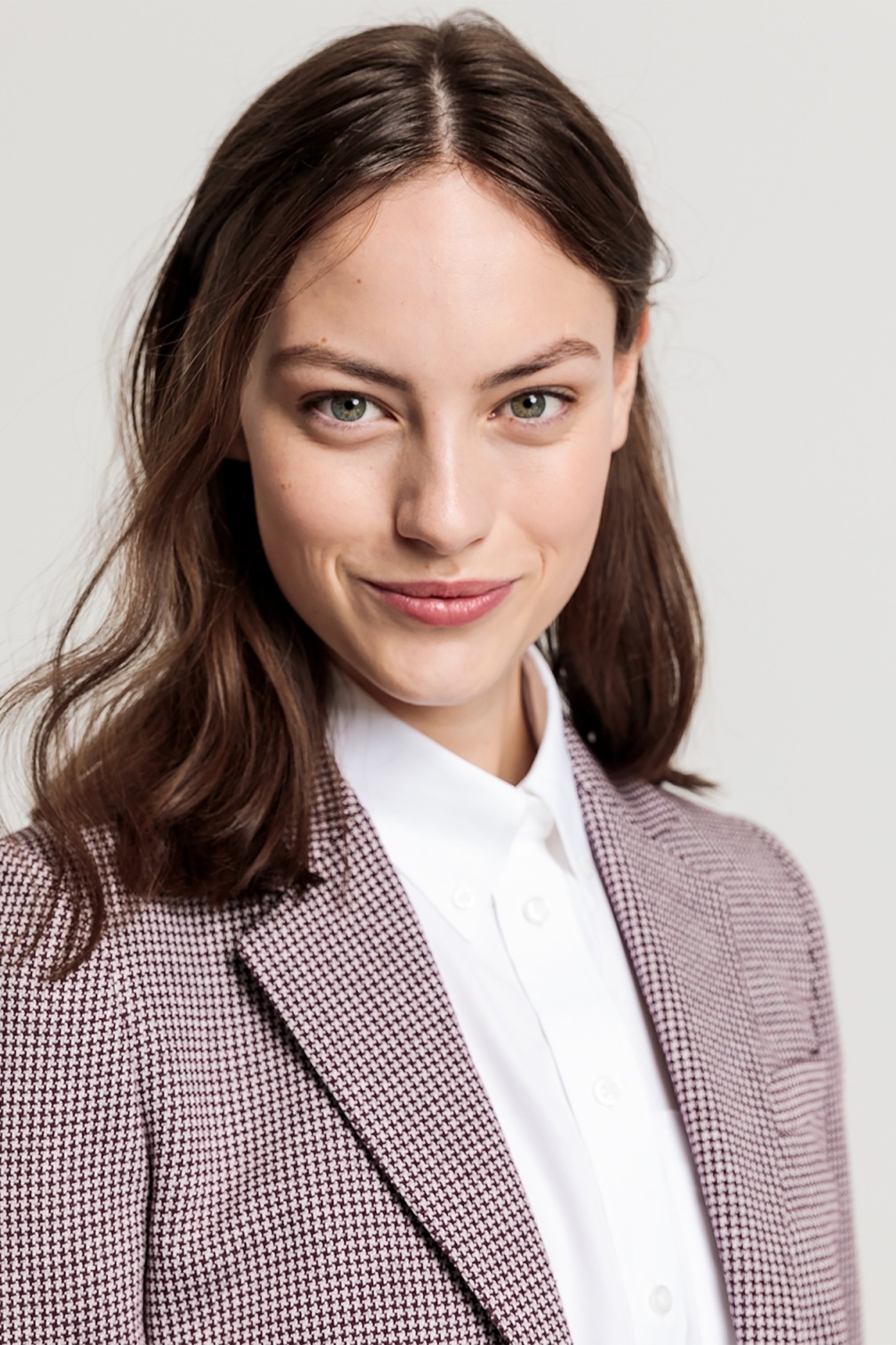 GANT Gant γυναικείο σακάκι "Dogtooth Blazer" - 4770057 Μπορντό - 4